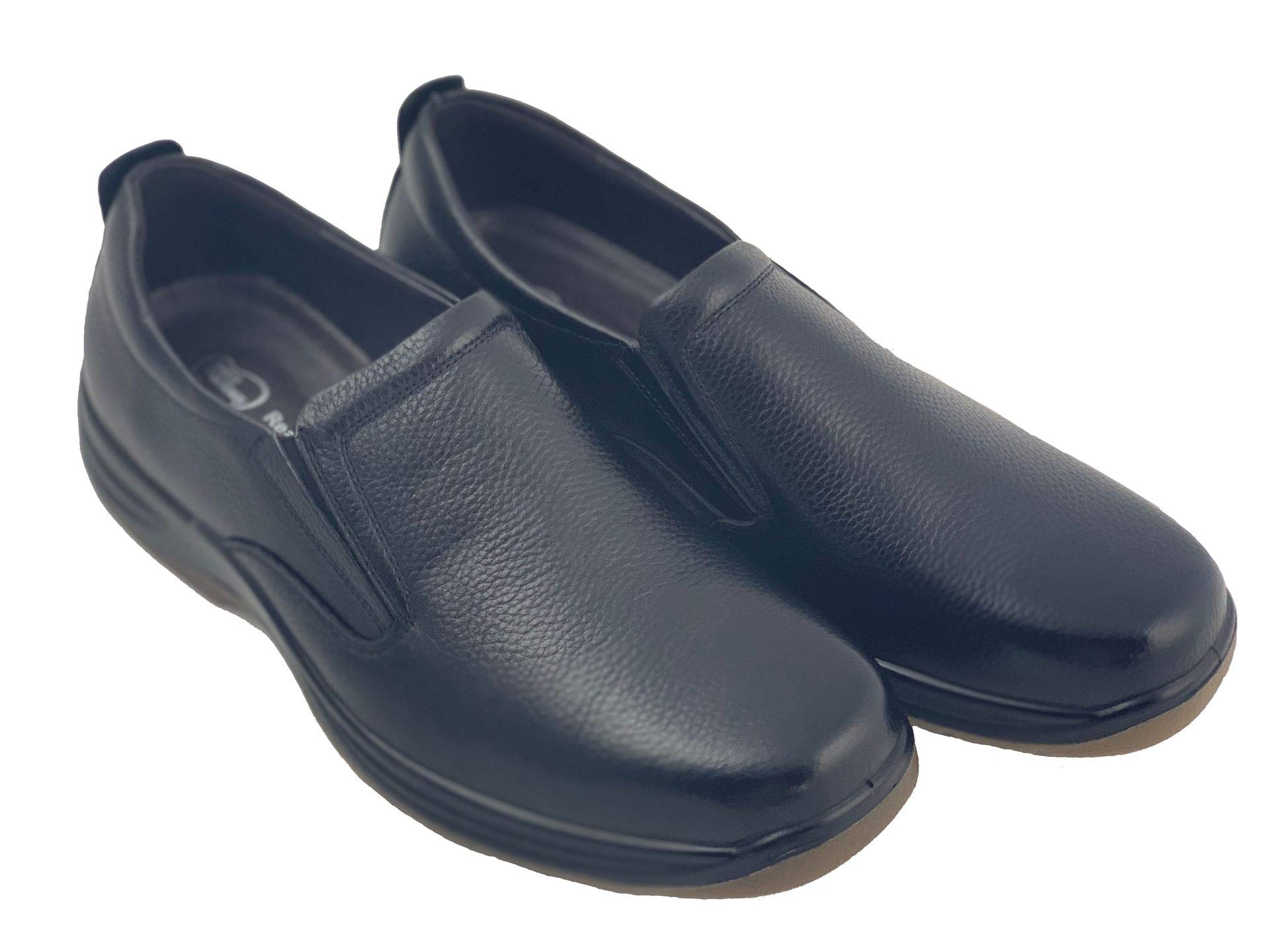 Labo Pro Reactive Men's Upper Leather Slip Resistant Kitchen Shoes-Slip on 3517LP-BLACK-11