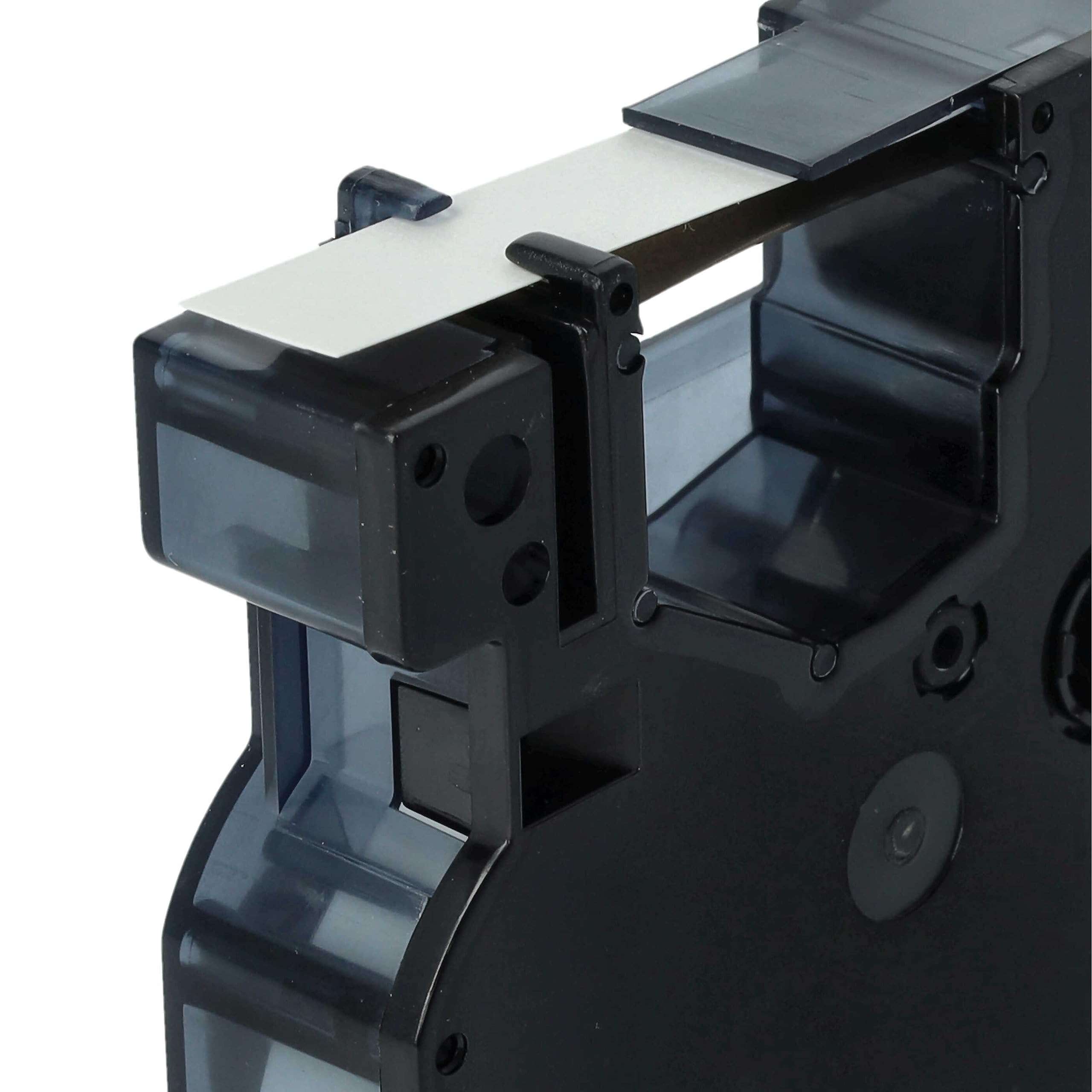 vhbw 10x Cassetta nastro compatibile con Dymo 5000, 2000, 5500, 1000+, 1000, 4500, 3500 etichettatrice 7m x 9 mm nero su bianco