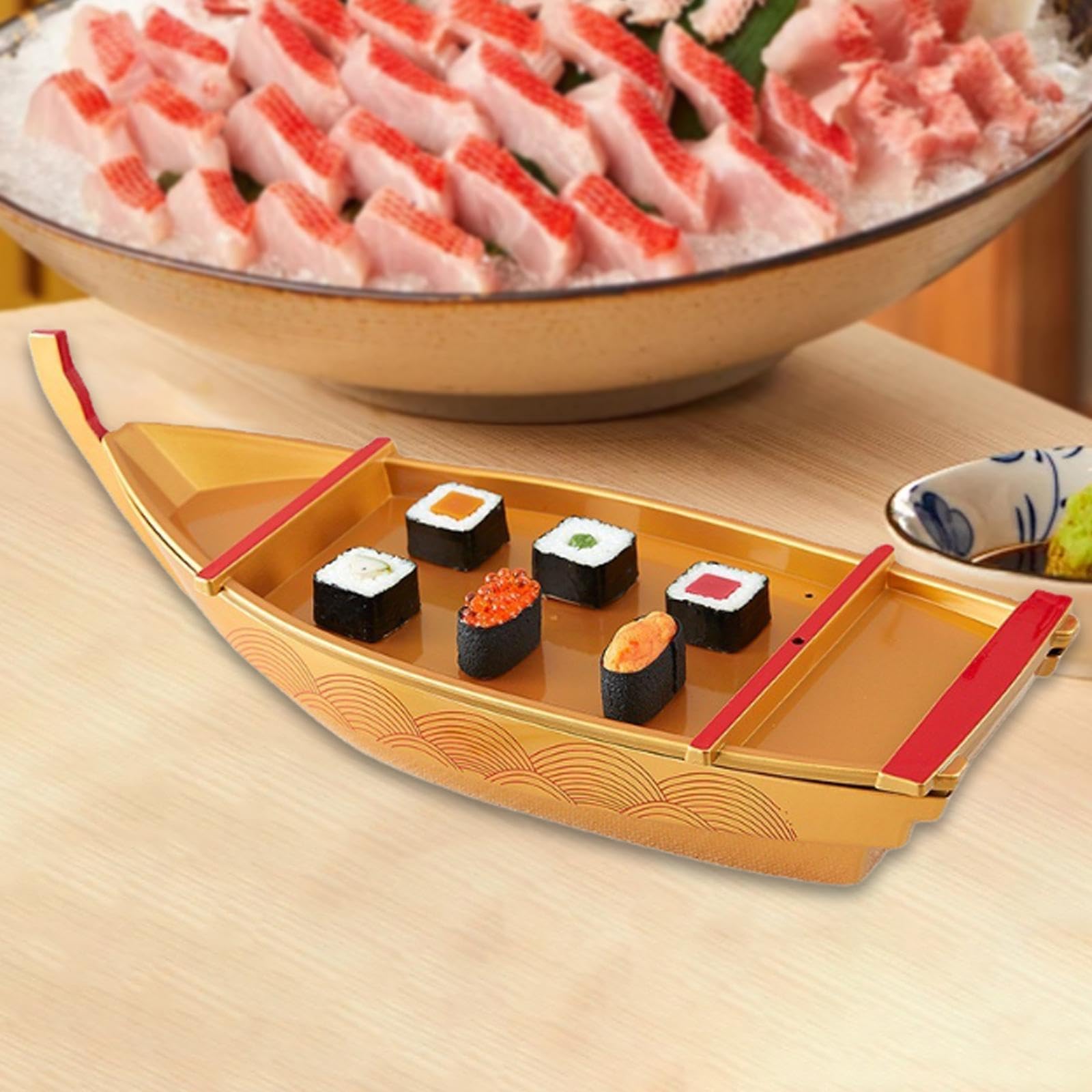 Plateau de Service pour Sushis, pour Restaurant Ou Maison, Support pour Sashimi, Plateau à Sushis