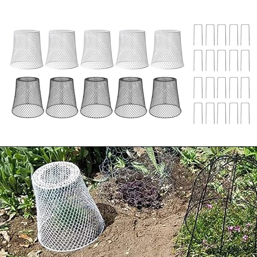 Coperture per piante da giardino, confezione da 10 con pali a U per proteggere le tue piante