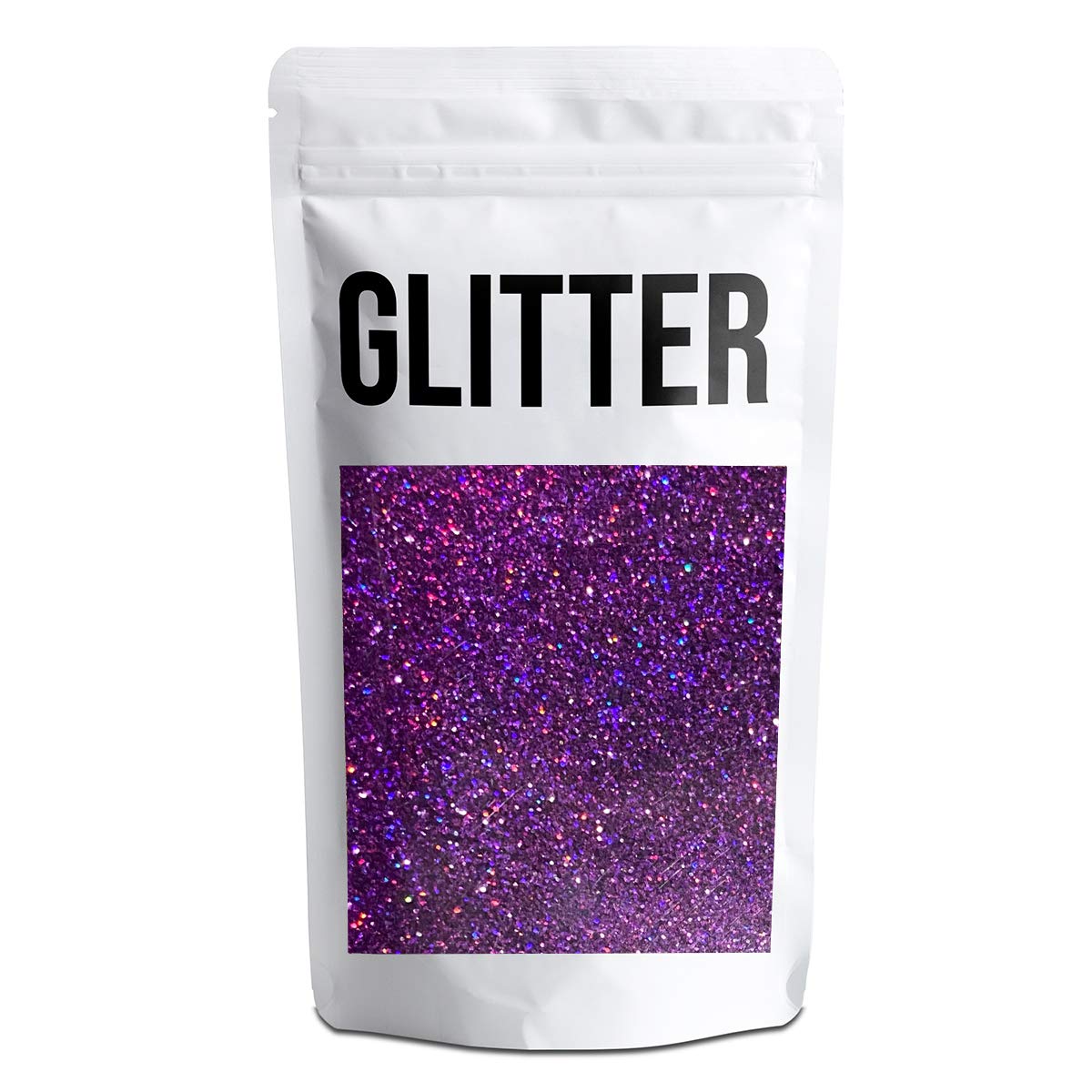 Purple Holographic Premium Glitter Multi Purpose Dust Powder 100g / 3.5oz for use with Arts & Crafts Wine Glass Decoration Weddings Cards Flowers Cosmetic Face Body (PACKAGING MAY VARY)