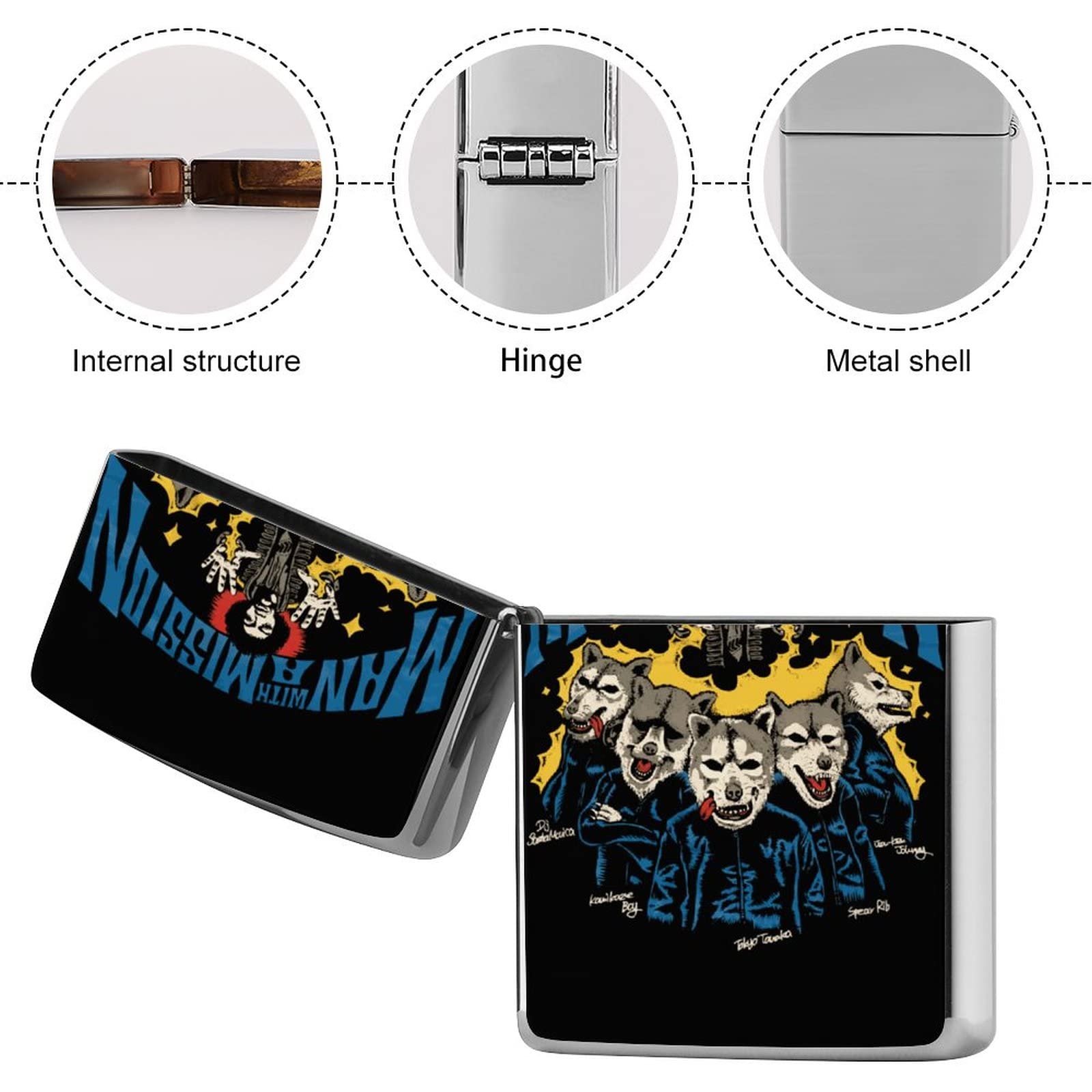 Amazon.co.jp: ZIPPO兼用ケース Man with A Mission ジッポライター