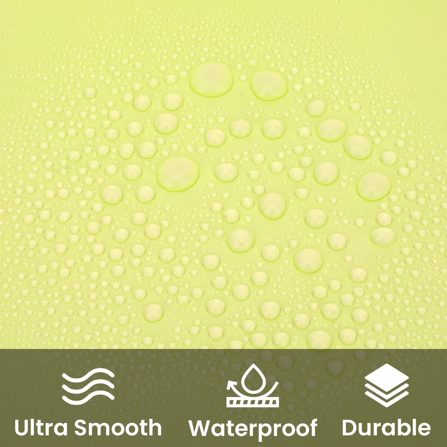 Trimming Shop Shower Curtain With 12 Hooks, Mold and Mildew Resistant 72x72 Inch Long, Washable PEVA Plain Bathroom Curtains - Image 4