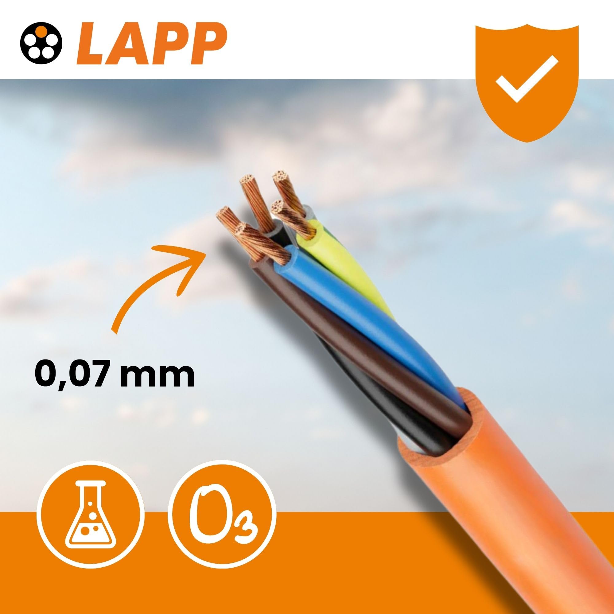 Jetzt Kaufen! Lapp 0027590 Ölflex SF H05VV-F 2x0,75mm² Anschlussleitu Jetzt Kaufen! Lapp 0027590 Ölflex SF H05VV-F 2x0,75mm² Anschlussleitu