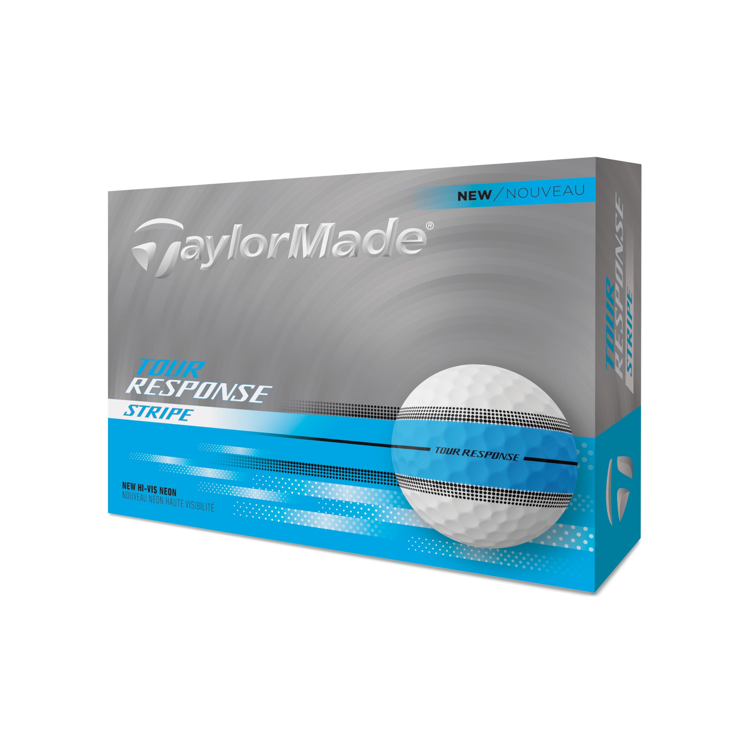 TaylorMade 2025 Golf Tour Response Stripe White/Blue Golf Balls