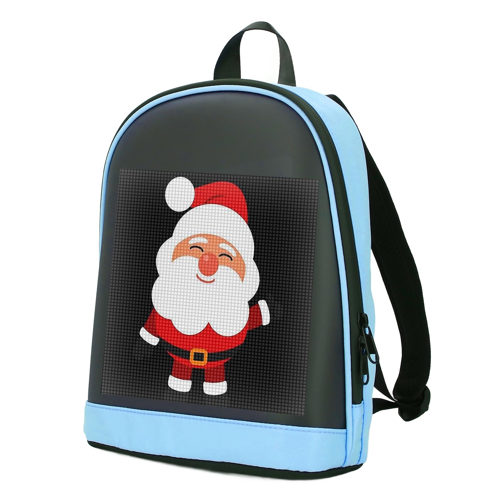 Brrnoo Mochila LED Pantalla Programable Pantalla Portátil a Todo Color para Motocicleta