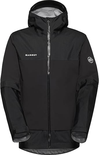 Mammut Ducan Guide HS Hooded Jacket - Mens, Black, L, 1010-31380-0001-115