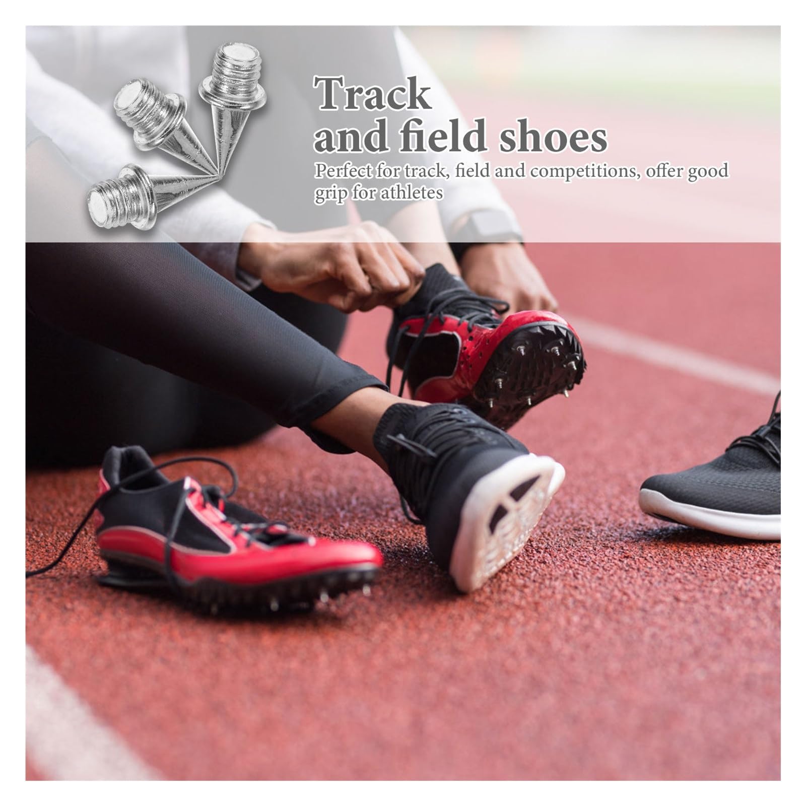 Golfschuhe Stollen 110 Stück Schuhspikes in Kegelform | Rutschfeste Ersatzspikes for Lauf-Golf-Baseball-Leichtathletikschuhe