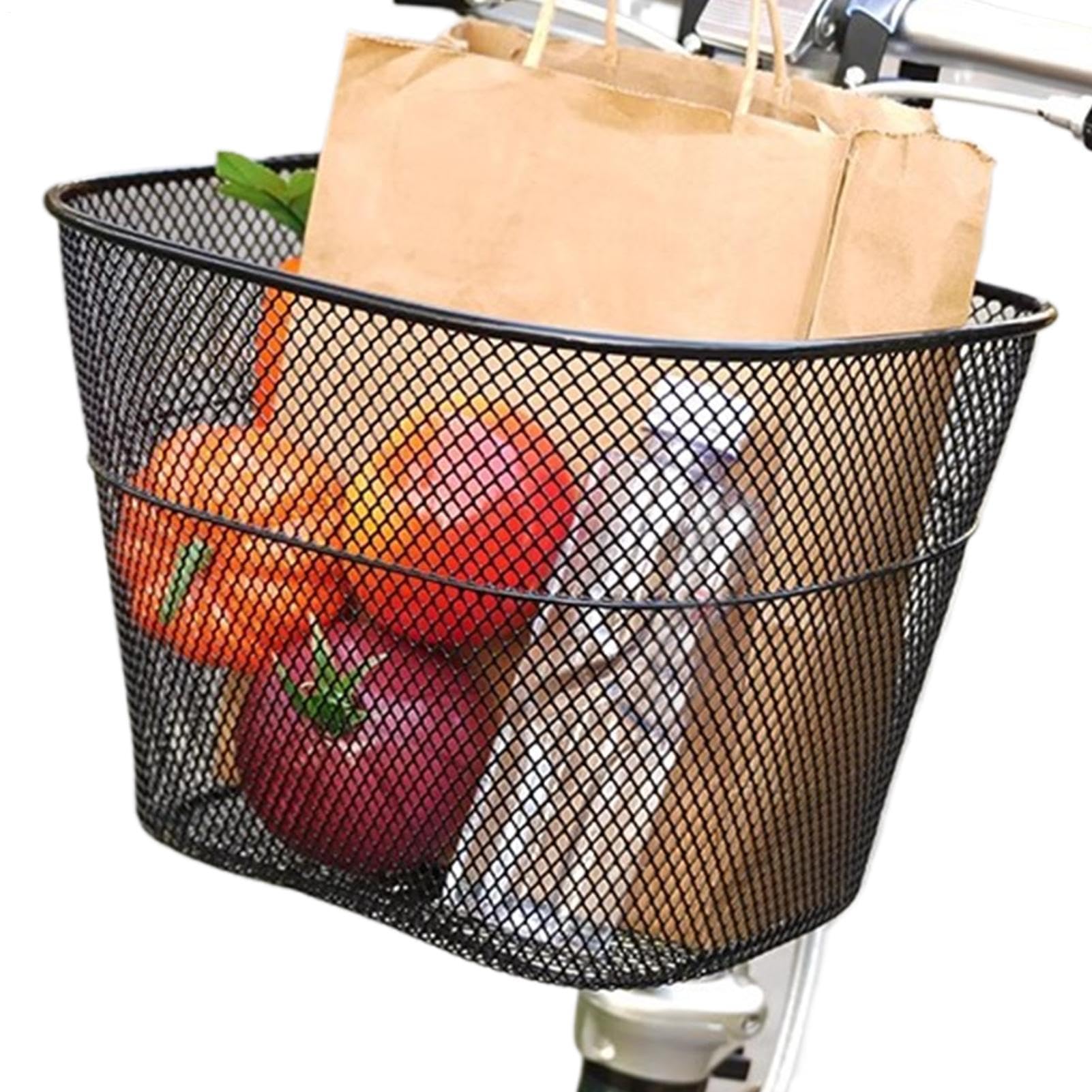 Front Basket for Bicycle Quick Release Mesh Rack