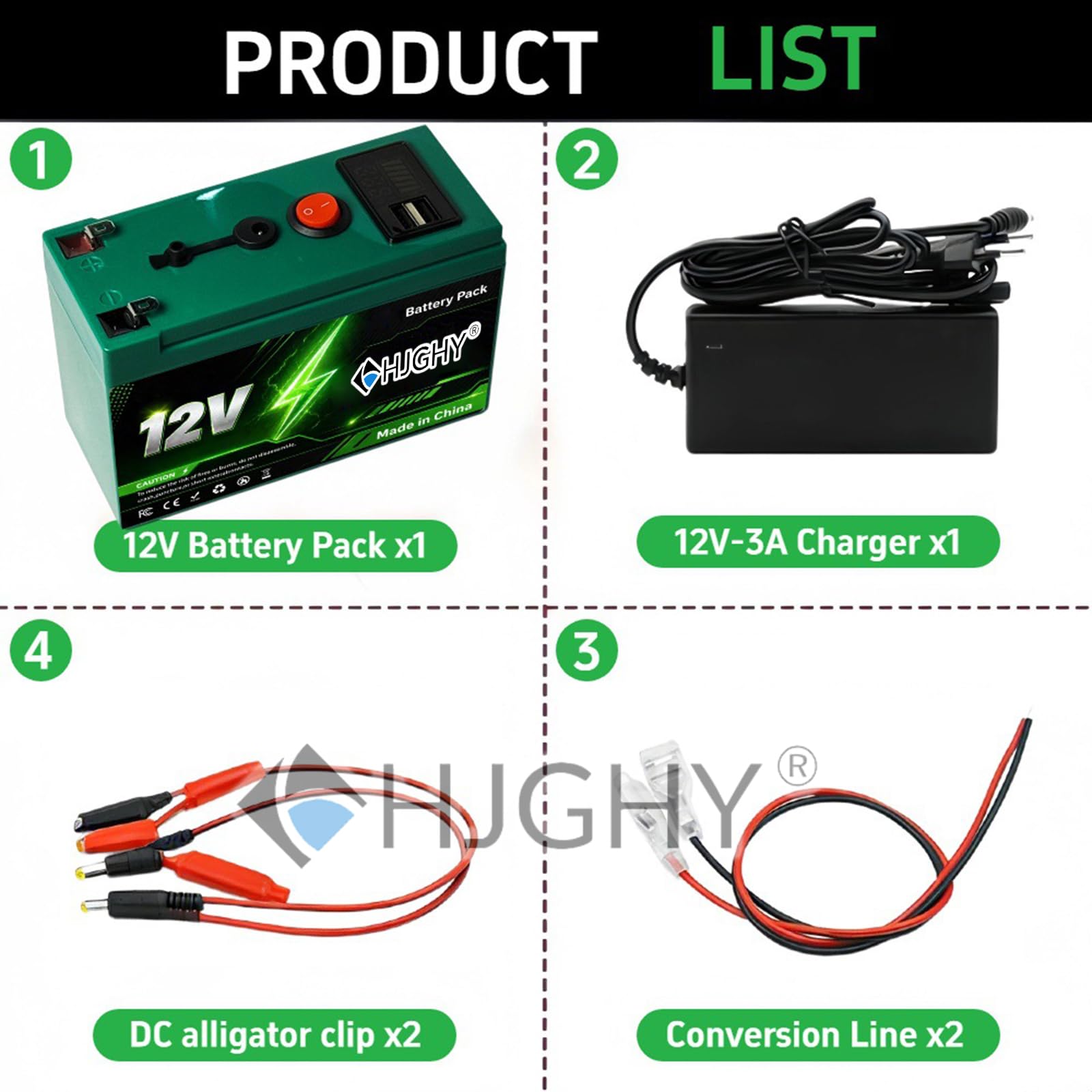 Batteria al Litio Ferro fosfato 12V Batteria al Litio | Batteria al litio portatile da esterno da 12 V 6 Ah 8 Ah 10 Ah 12 Ah 15 Ah, batteria di ricambio da 12 Volt per luci a LED