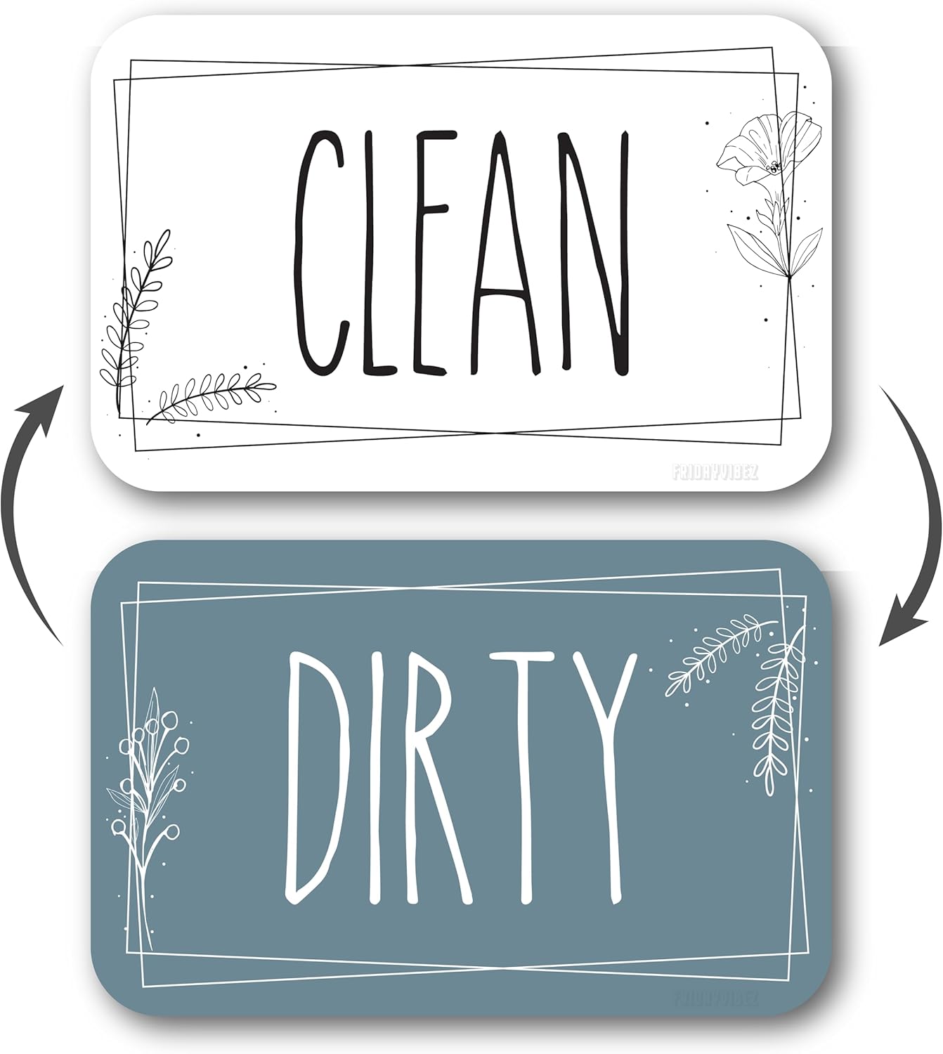 Imán Doble Cara Lavavajillas Clean Dirty - FridayVibez