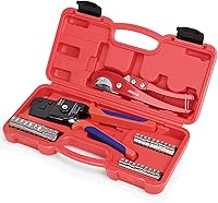 Vista 10 de iCRIMP KIT-1096D Kit de herramientas de abrazaderas de cincha PEX para abrazaderas de cincha PEX de 3/8 a 1 pulgada, con 20 piezas de anillos
