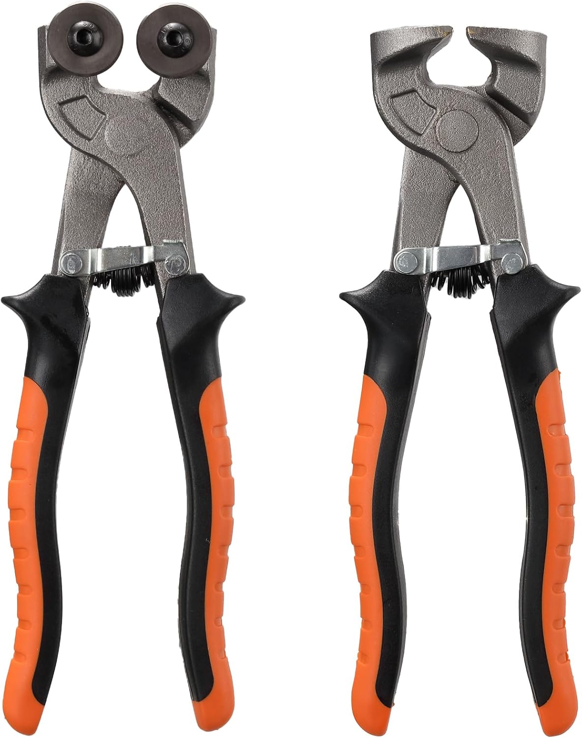 2Pcs Glass Tile Nippers Set, Wheeled Glass Mosaic Nipper & Hd Ceramic Tile Nipper, Mosaic Cutter for Cutting Mosaic, Ceramics, Tiles & Metal