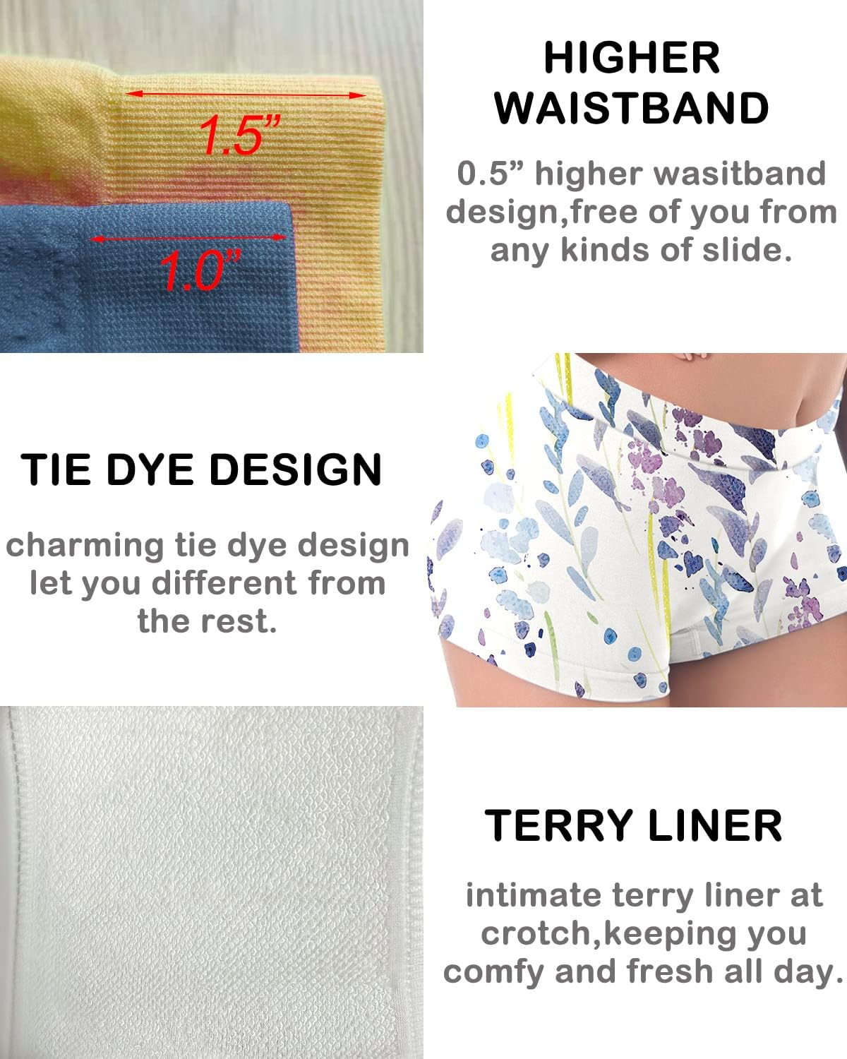 R RUXIA Women's Boyshort Panties Seamless Nylon Underwear Stretch Boxer Briefs 5 Pack - Image 4