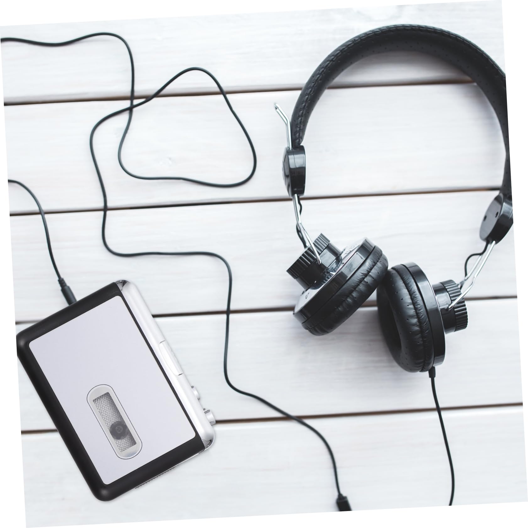 VILLCASE USB Cassette Music Player Audio Converter for Tapes Compact Design for Easy Portability Supports Card and USB No Battery Required Versatile Tape Functionality