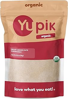 Yupik Organic Ground Date Powder (Meal), 2.2 lb, Non-GMO, Vegan, Gluten-Free