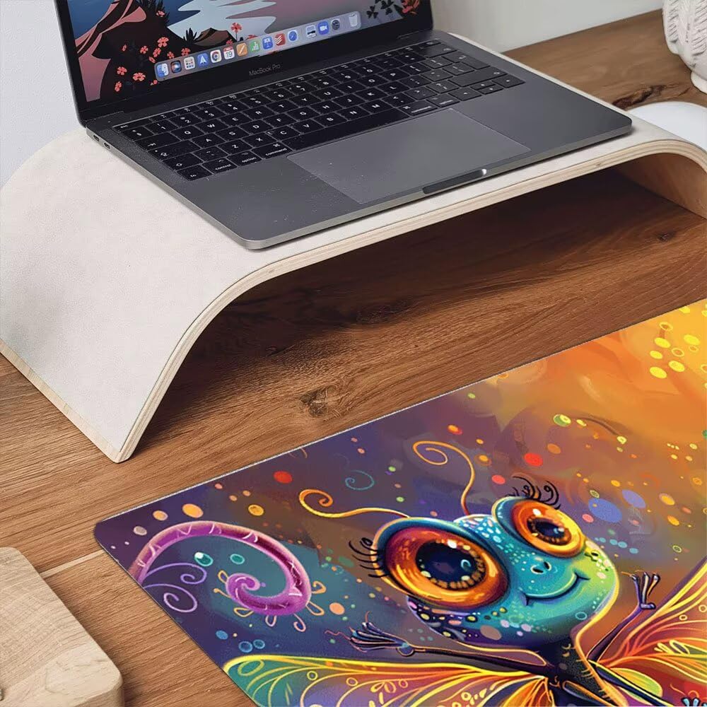 Duża podkładka pod mysz do gier XXL 1200 x 600 x 3 mm z zszytymi krawędziami, trwała antypoślizgowa podstawa z naturalnej gumy, zmywalna podkładka pod klawiaturę, odpowiednia do gier, domu biura
