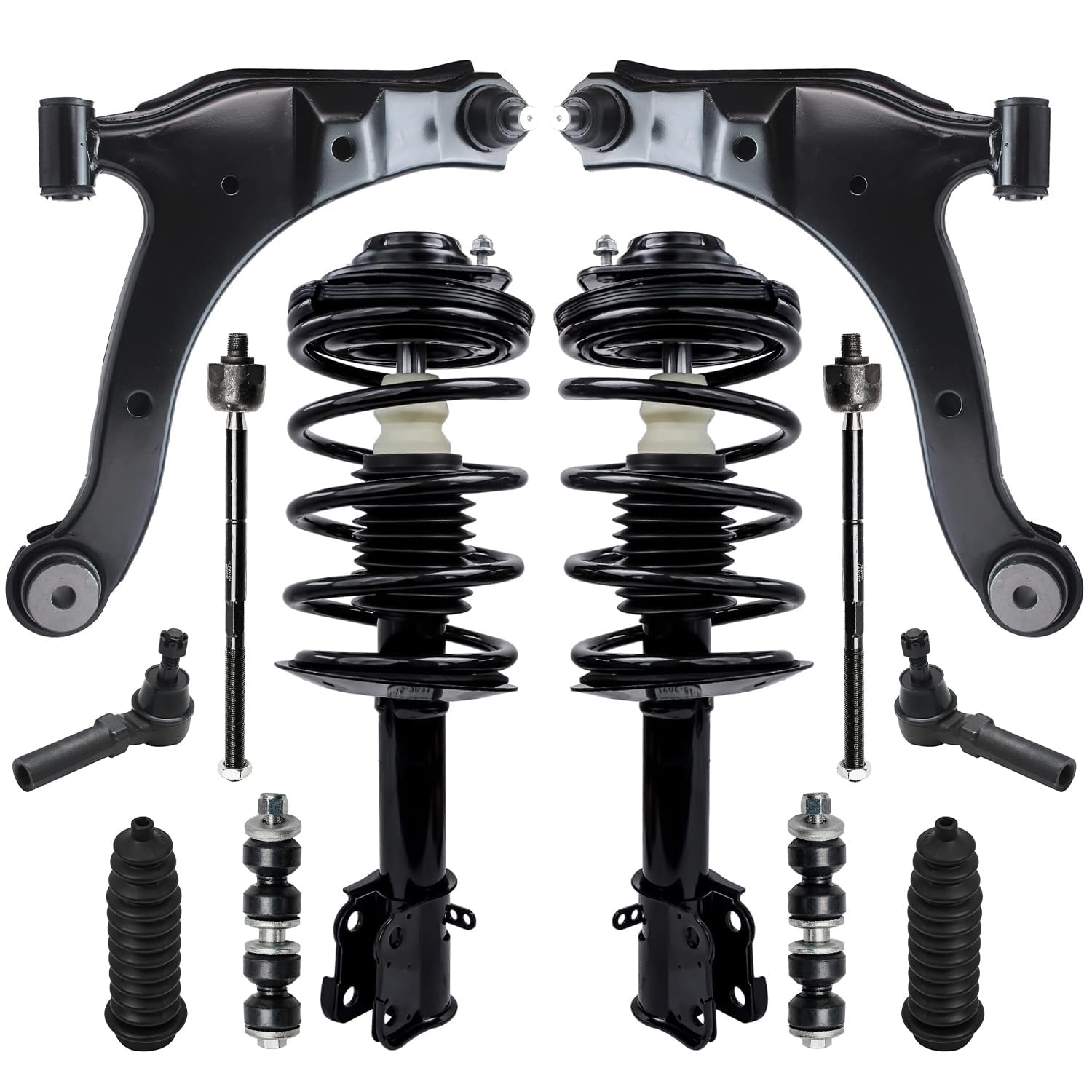 Detroit Axle - Front 12pc Control Arms Kit for 01-10 Chrysler PT Cruiser
