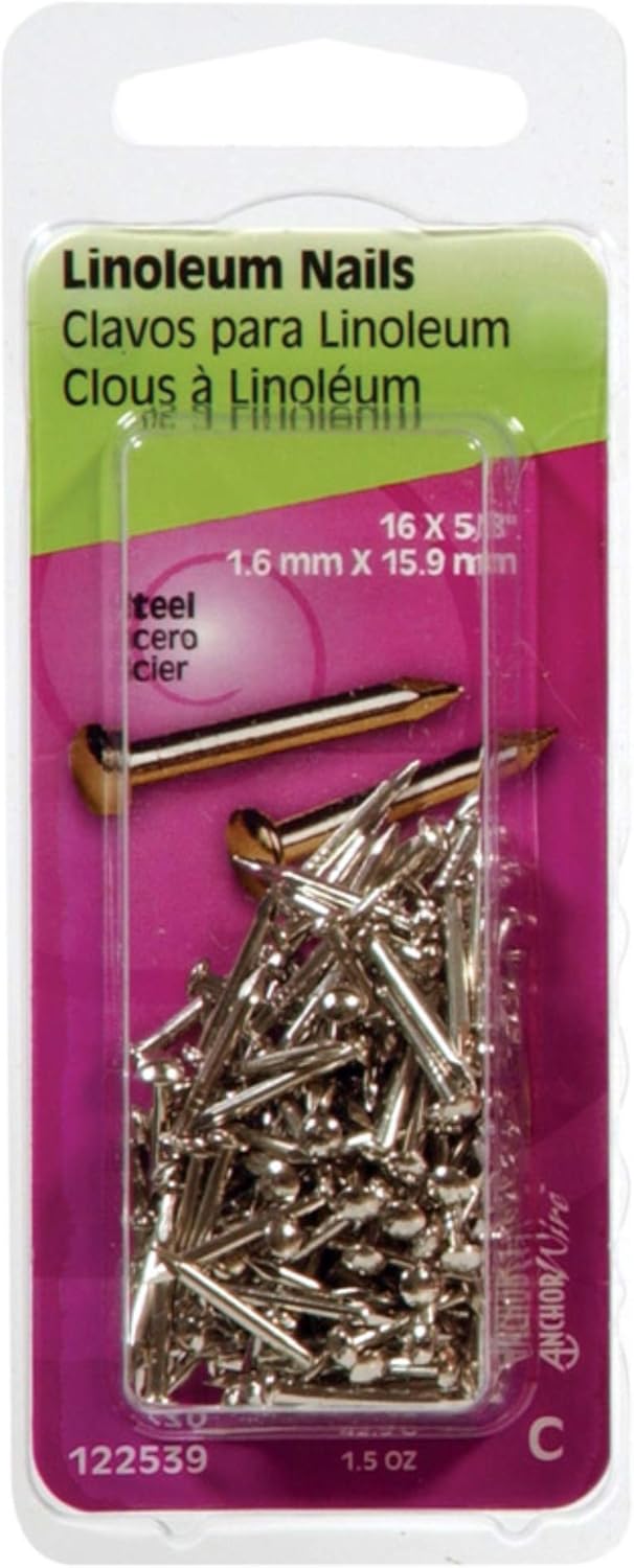 Hillman Binding Nails 5/8  Nickel Steel 16 Ga Viewpack 1-1/2 Oz
