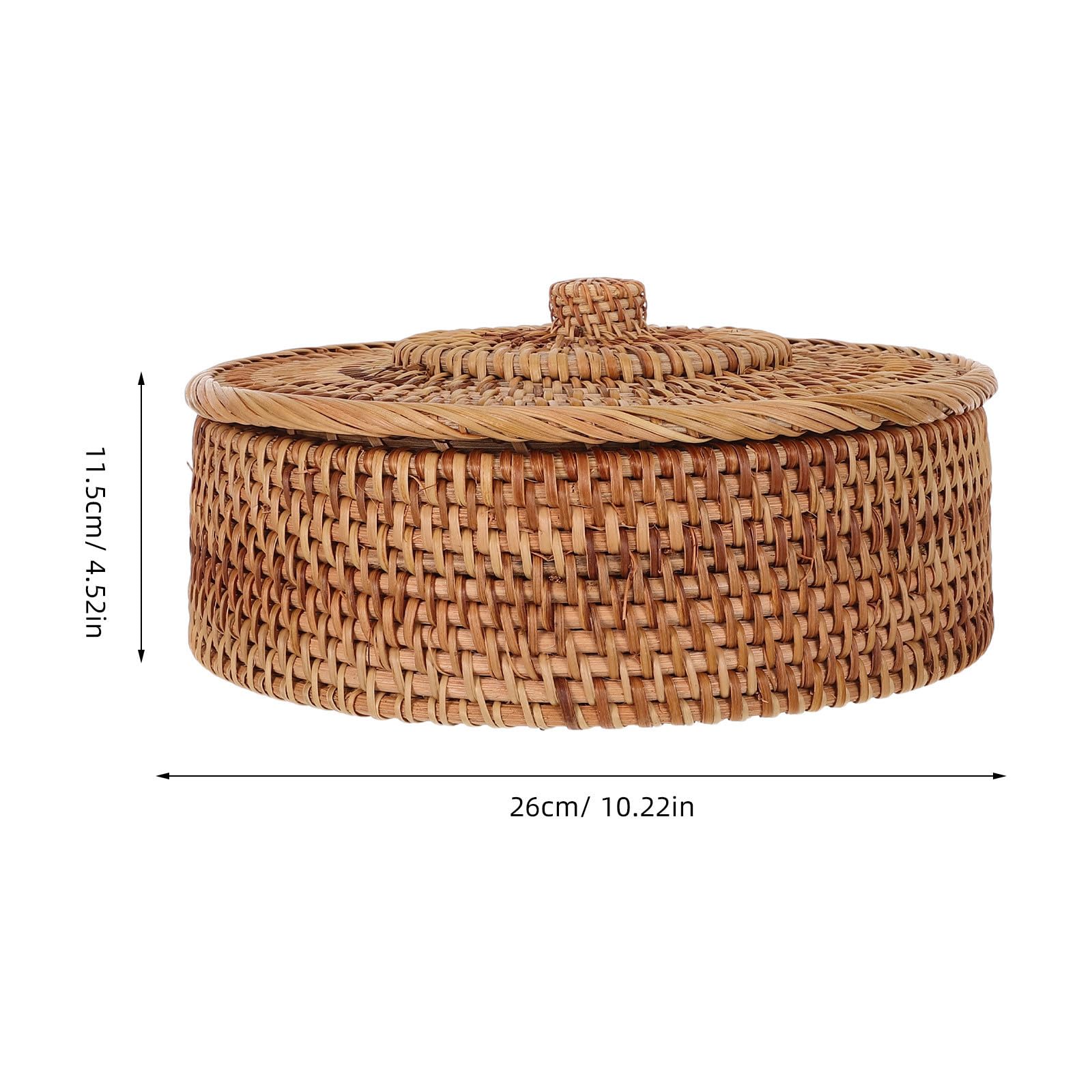 Sosoport Cesta Calentadora de Tortillas de 25cm en Mimbre con Tapa