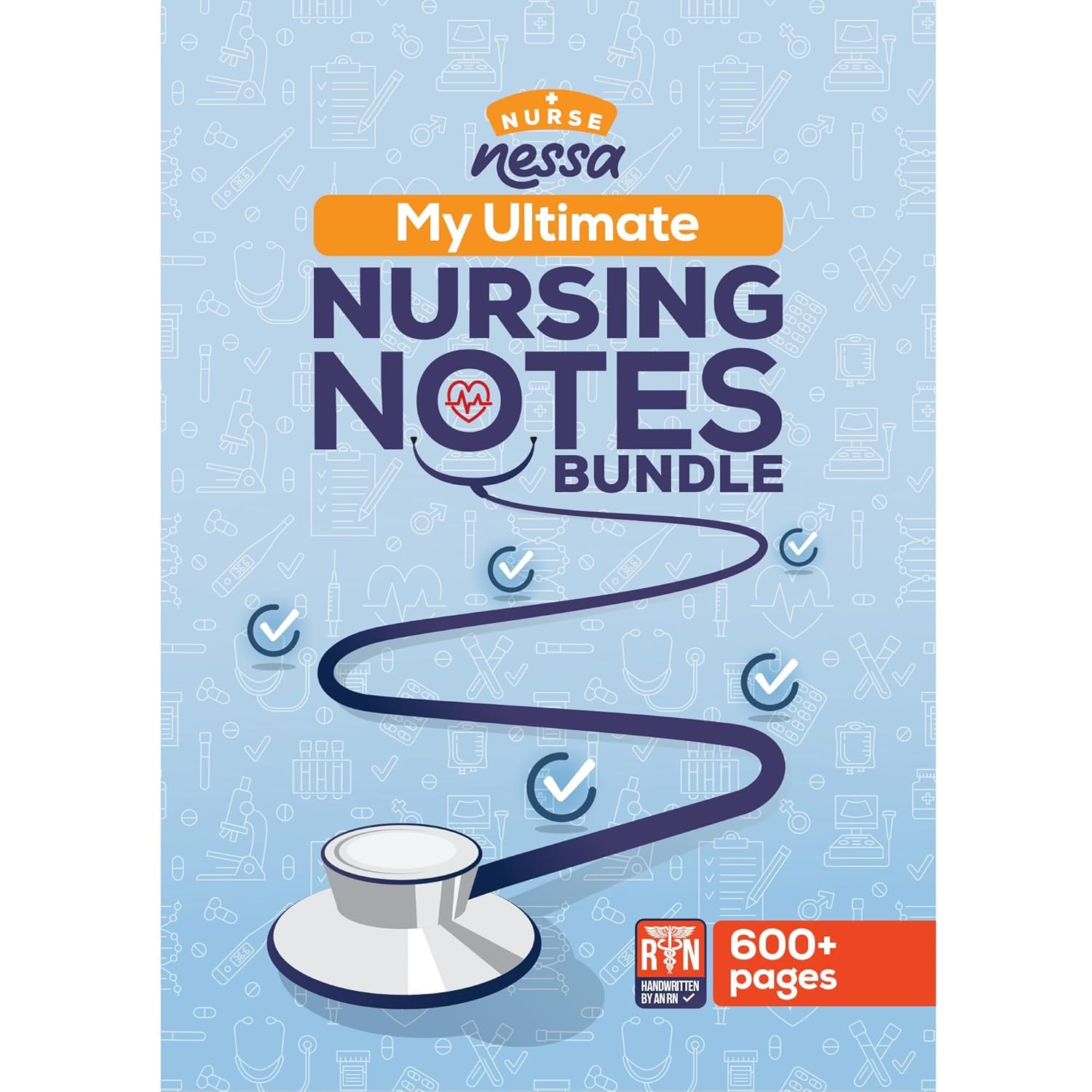 Amazon.com : Nurse Nessa Comprehensive, Handwritten Nursing Notes