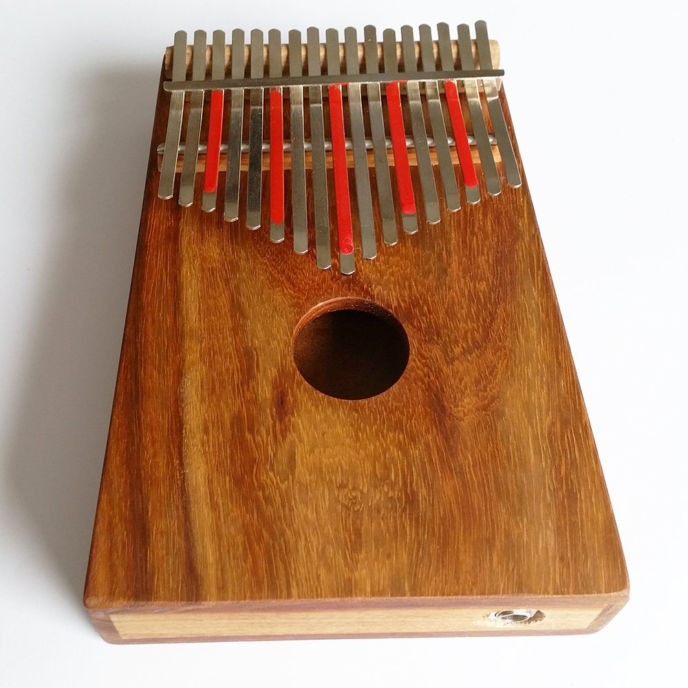 Kalimba,Eison Kalimba Thumb Piano 17 keys with Case Bag, African Finger Piano Kit, Cloth bag, Instruction, Tune Hammer, Key Stickers, Solid Wood Mahogany Body (Kalimba 17 Key)