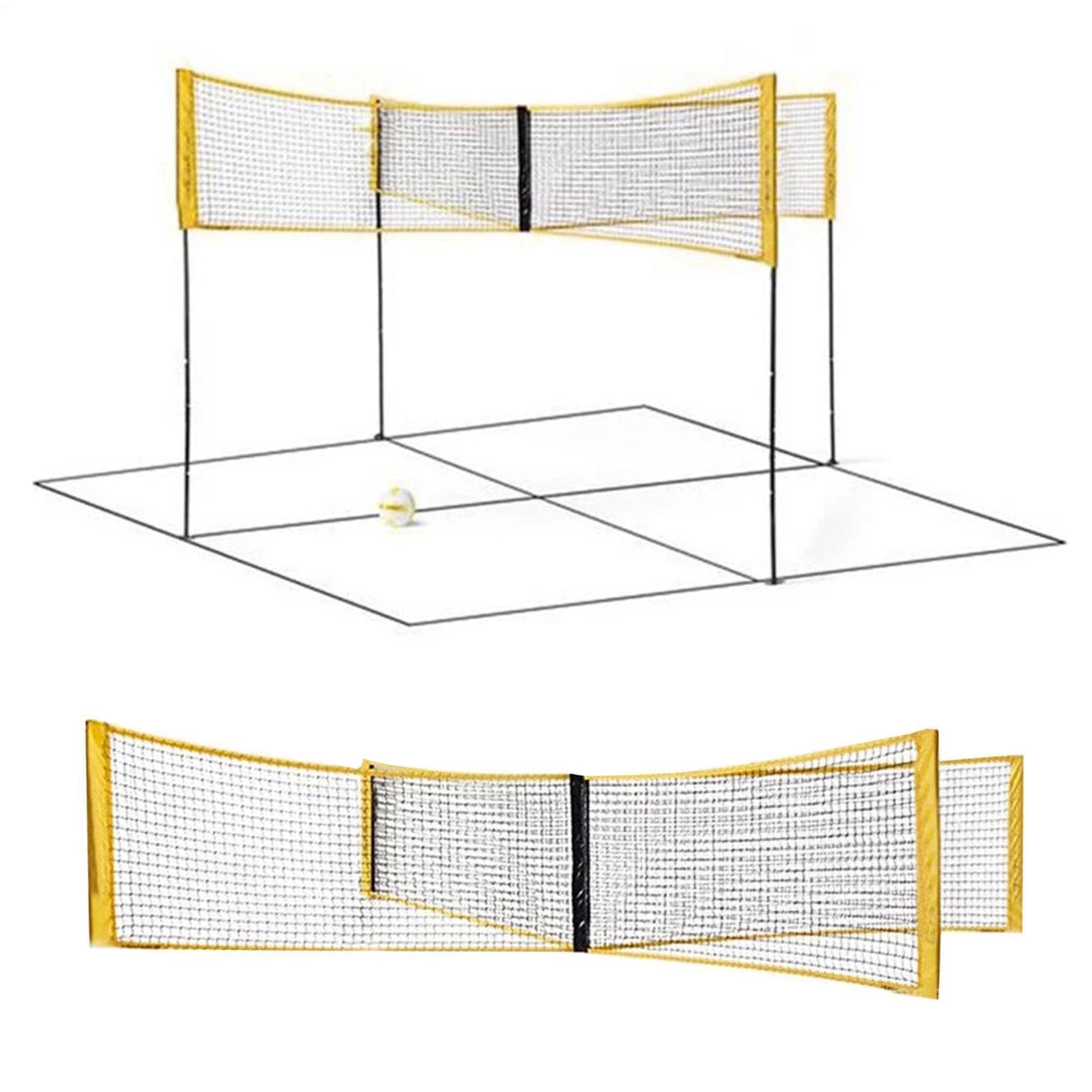 Set di rete da beach volley, regolabile in altezza, portatile, per tennis | junior, set per sport e pallavolo, giochi all'aperto, cortile, spiaggia, , in famiglia