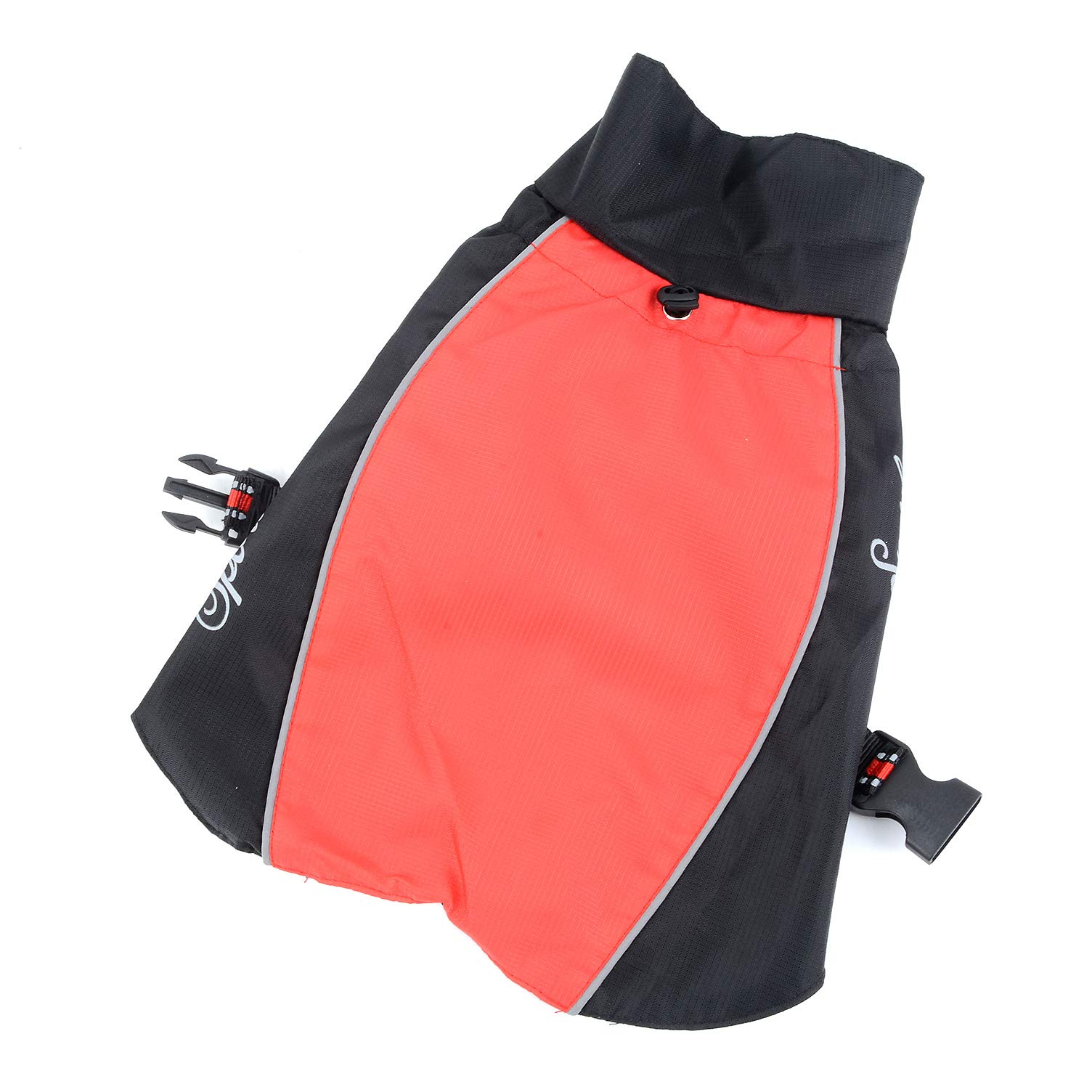 Ranphy Waterproof Dog Raincoat for Medium Large dogs Reflective Adjustable Breathable Jackets Mesh Poncho Clothes Outdoor Sports Pet Vest Coat Labrador Rainwear with High Neckline Collar Red 4XL - Image 2