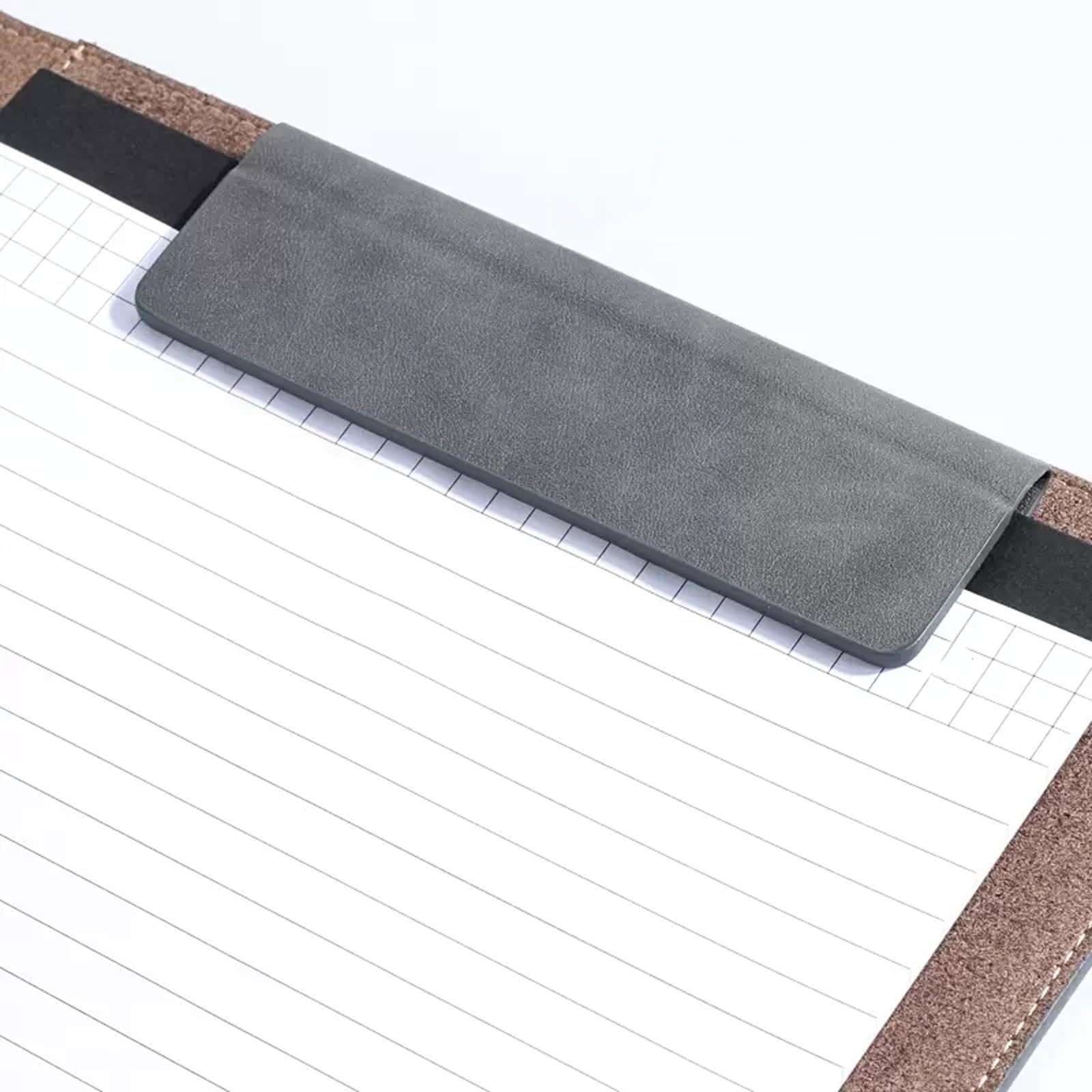 Cartella semplice da esposizione multifunzionale in pelle lavoro con inserto for penna Blocco for conferenze magnetico Libro for firma di contratto 2 pezzi File espandibile