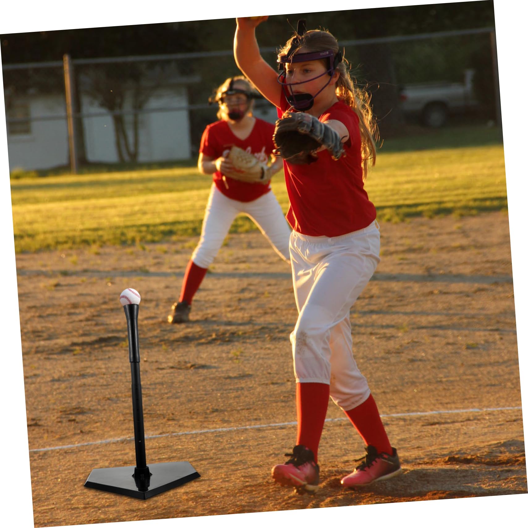 Parliky 1Pc Adults Baseball Softball Batting Practice Equipment Sturdy Seat Trainer for Skill Development for Training Drills and Practices