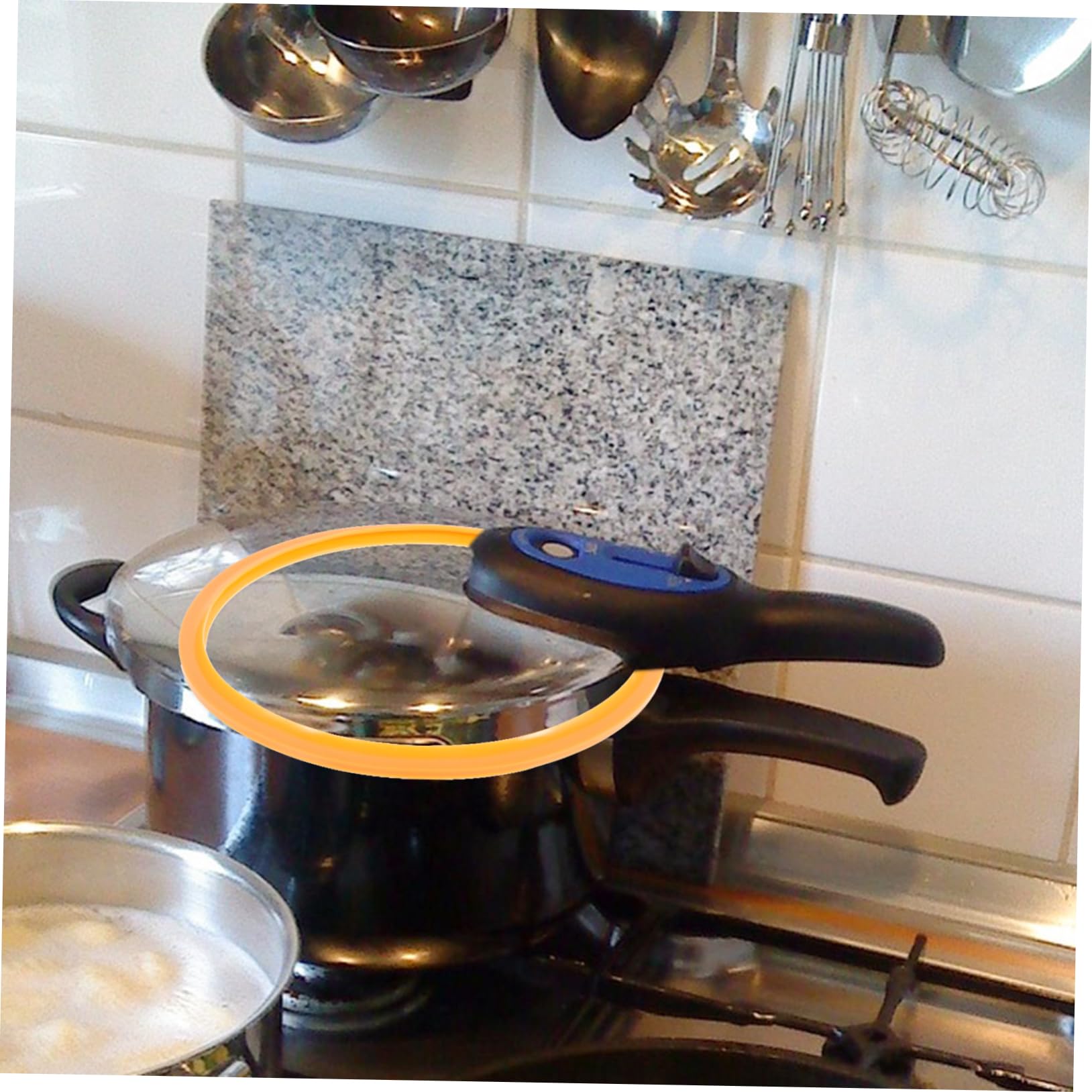 Luxshiny Revestimiento de Silicona para Olla Presión de Resistente Altas Compatible con Ollas de Suministro de Cocina Duradero