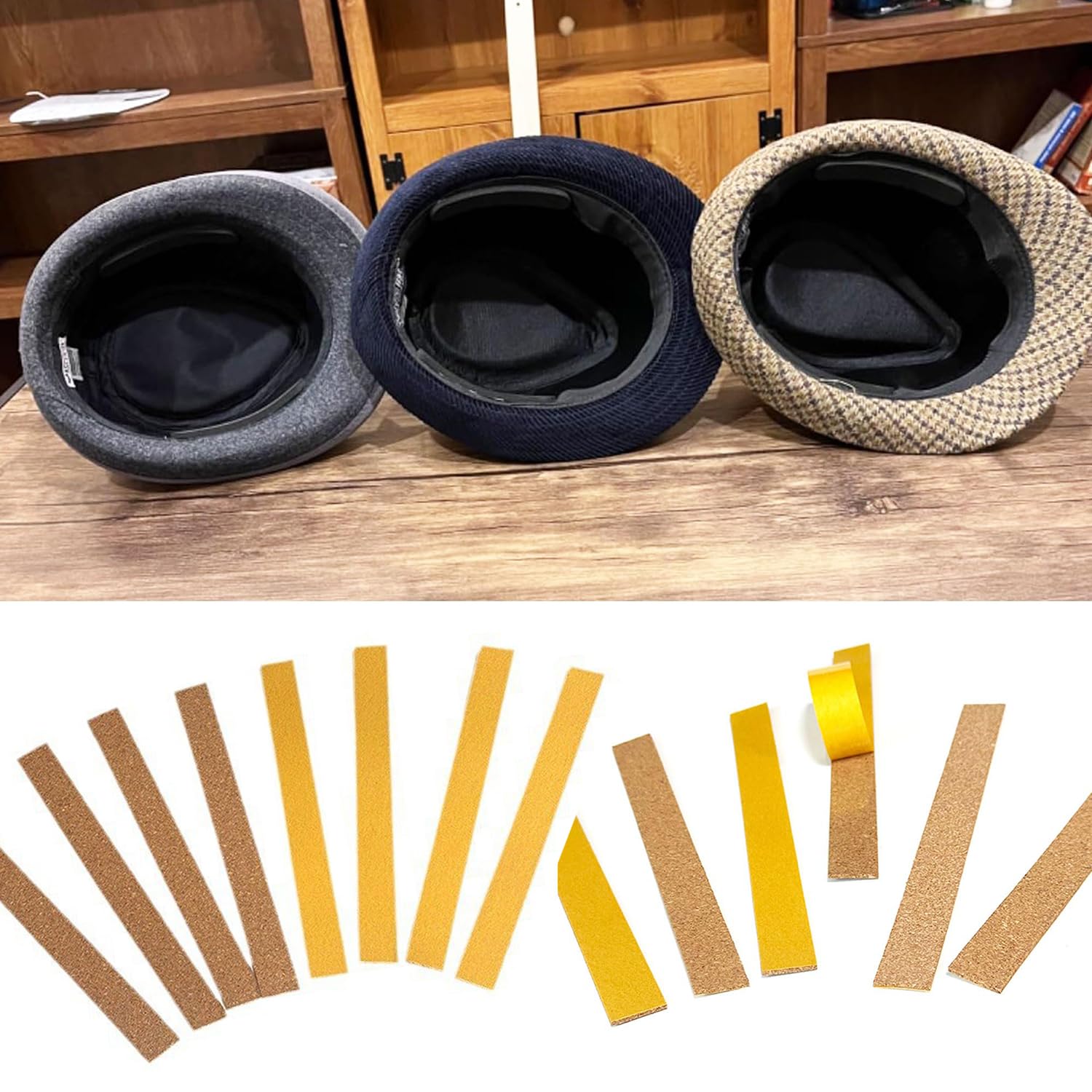 Strisce Autoadesive in Sughero 10 PCS per Cappello