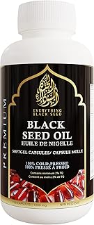 Black Seed Oil Capsules - 1000mg, 120 Softgels, Cold-Pressed, RAW | Non-GMO | 100% Natural, 3X% Thymoquinone (Black Cumin Seed Oil, Nigella Sativa)
