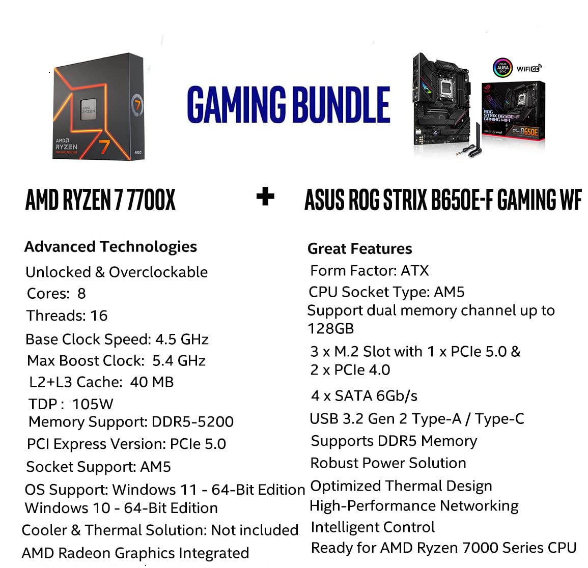 Amazon.com: INLAND Micro Center AMD Ryzen 7 7700X 8-Core 16