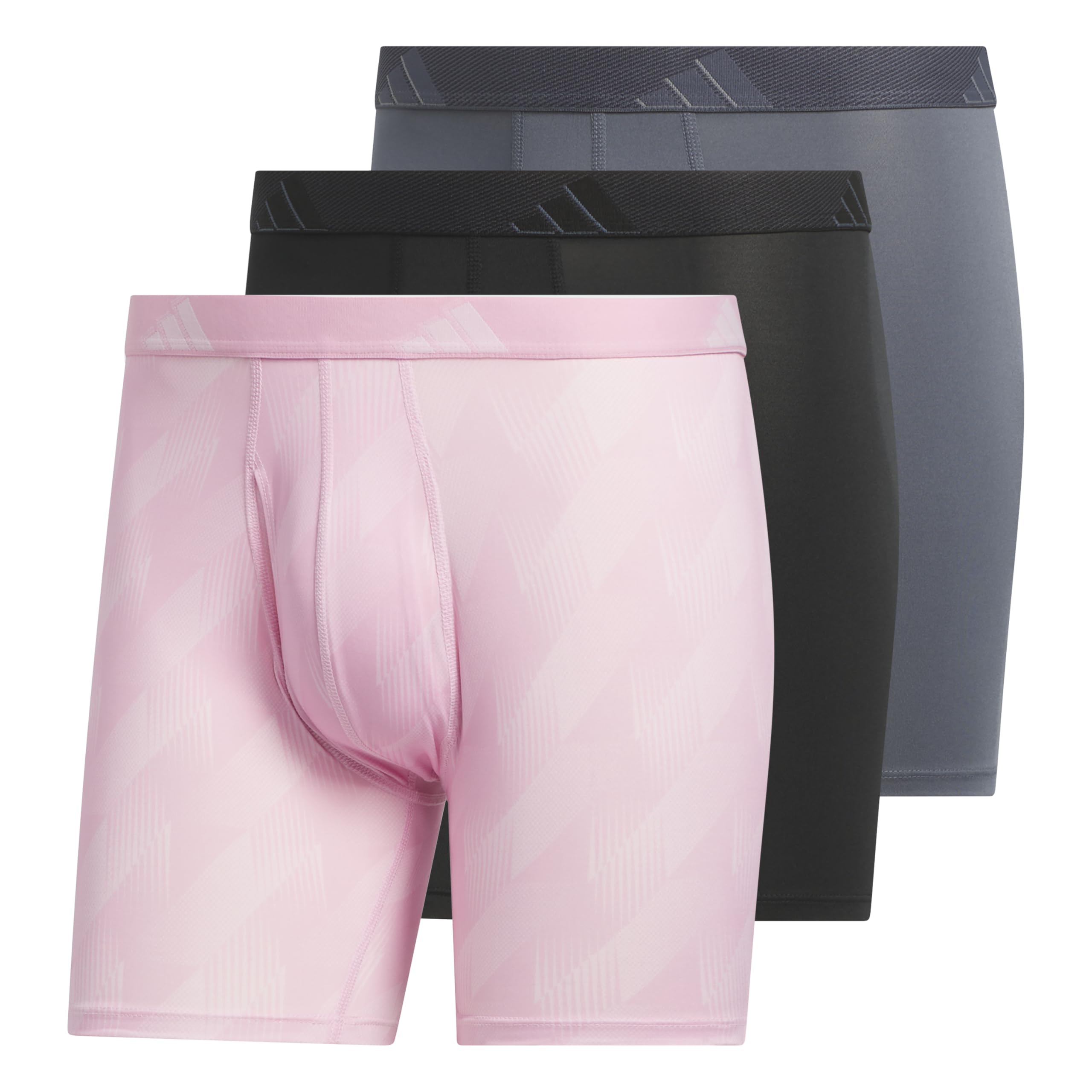 Men's Microfiber Boxer Briefs (3-Pack or 5-Pack) Performance Stretch Moisture-Wicking Underwear-image-49