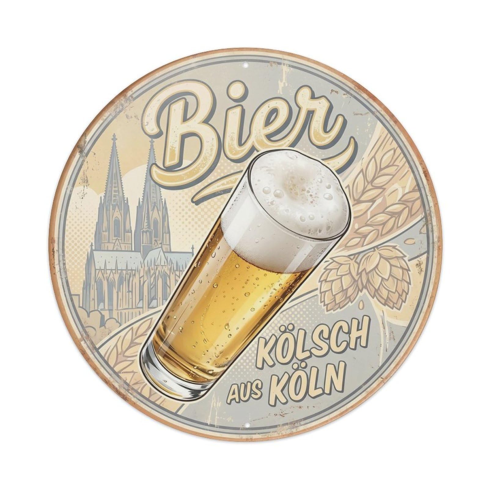 Pub Brewery Beer Culture German Travel Retro Diner Metal Tin Sign