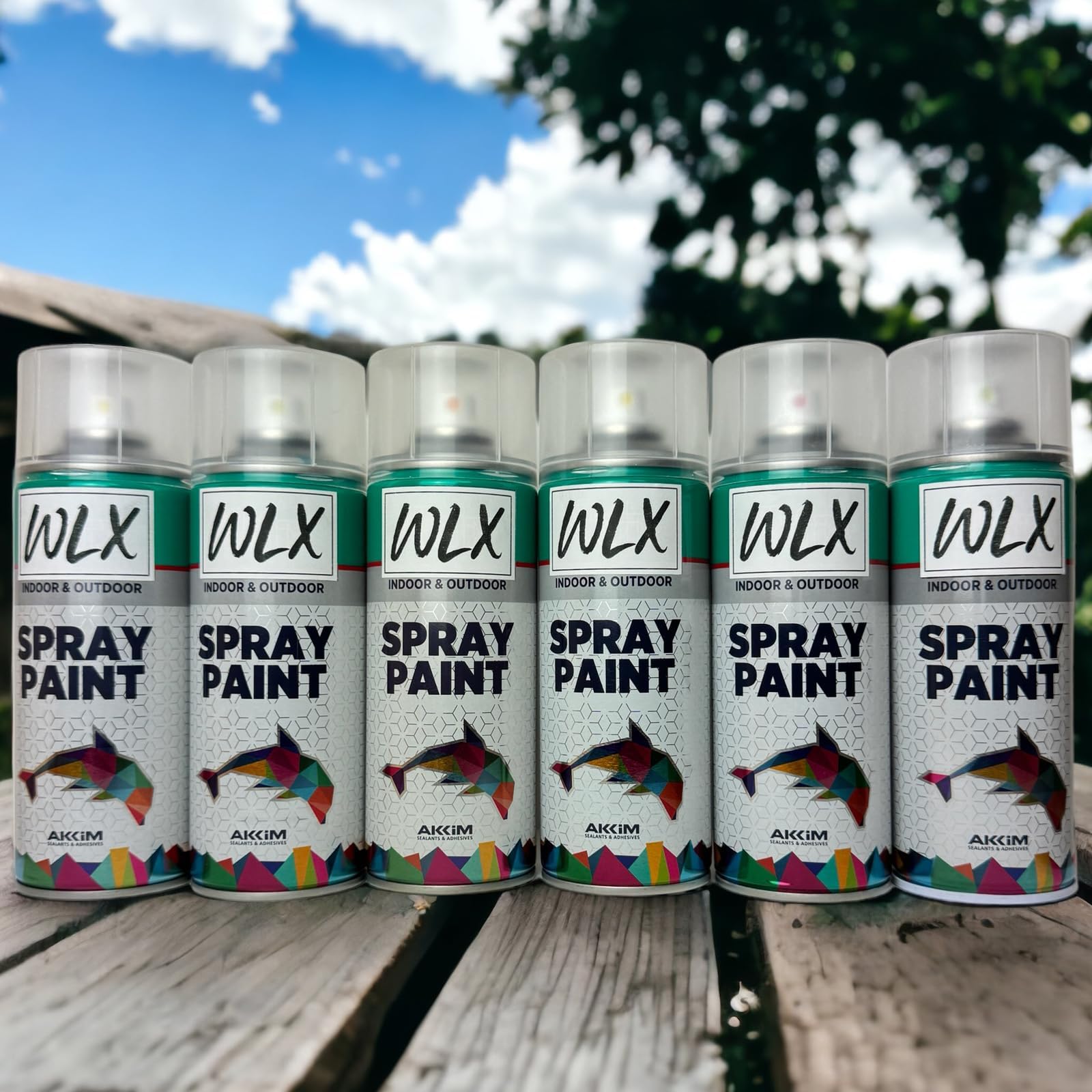 WLX Farba w sprayu czarna matowa (zestaw 2 szt.) po 400 ml. Szybkoschnąca puszka w sprayu. Farba w sprayu, lakier w sprayu, lakier lakierowy, farba graffiti, puszka sprayu. Kolor RAL