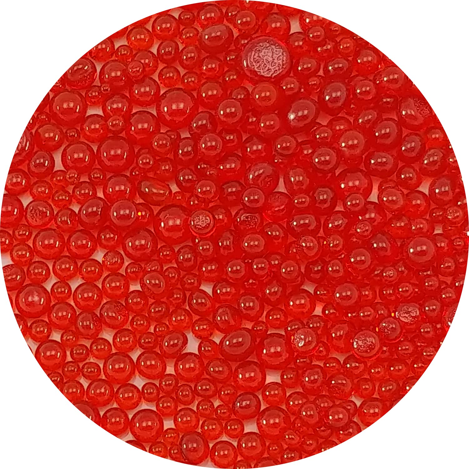 Orange Trans Frit Balls FB1125 COE 90 Glacial Art Glass-picture-15