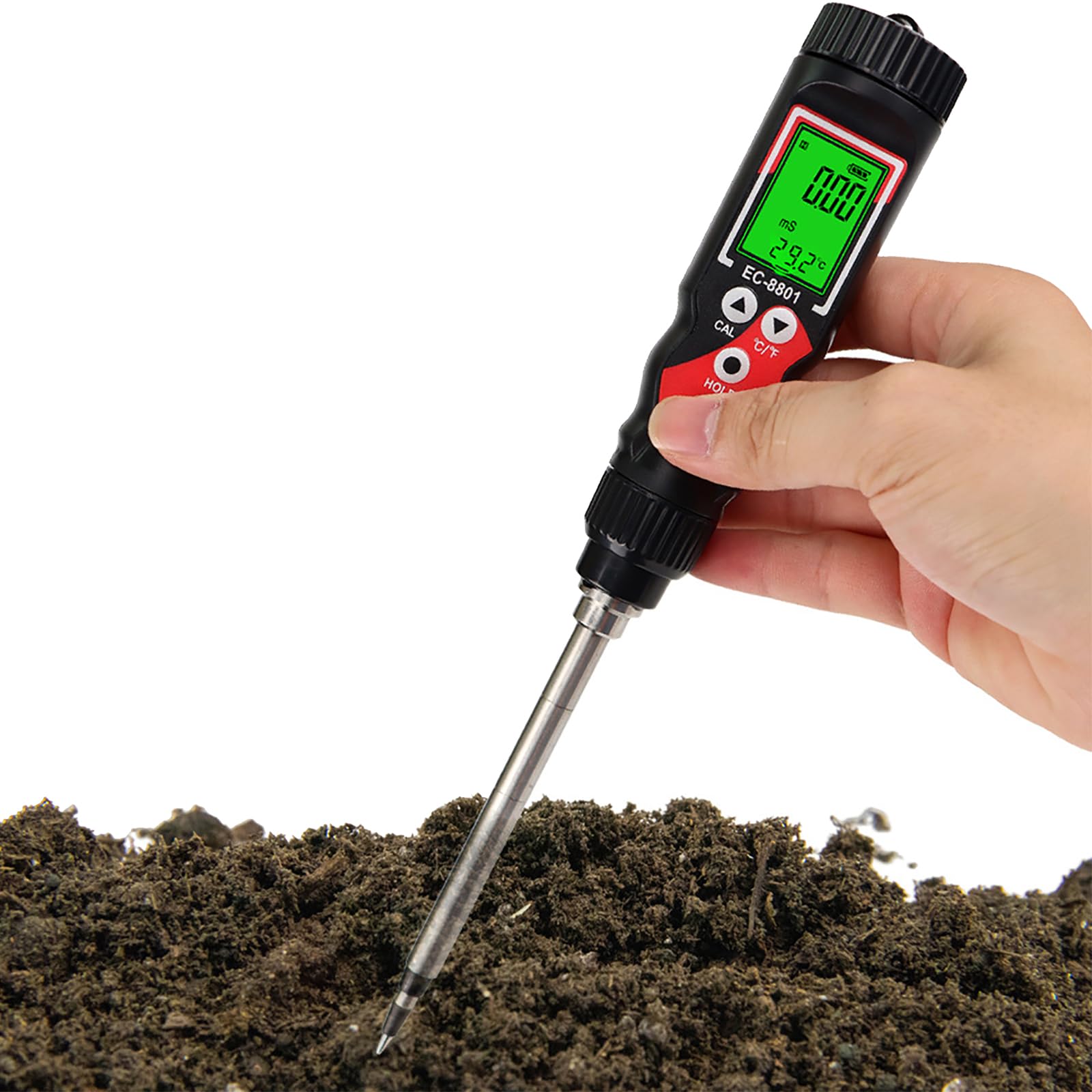 Thermomètre de sol 2 en 1 pour éviter le gel des racines de vos plantes en pot cet hiver