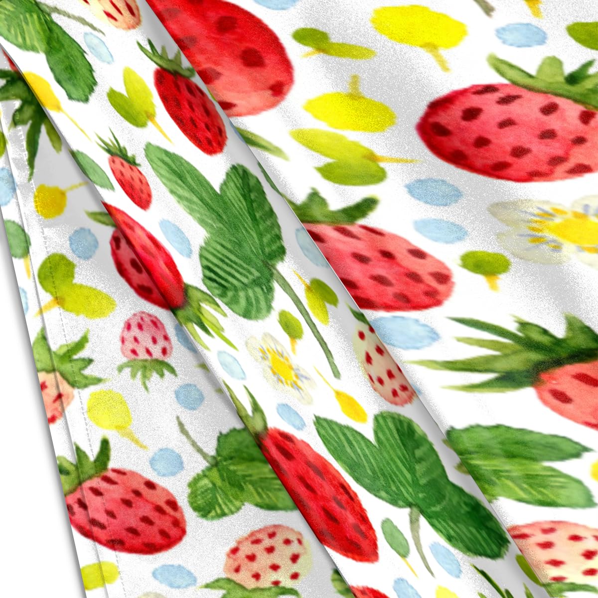 Confezione da 2 federe in raso fragola per capelli e pelle, con chiusura a busta, super morbide, antirughe, antimacchia, setose, 50,8 x 101,6 cm