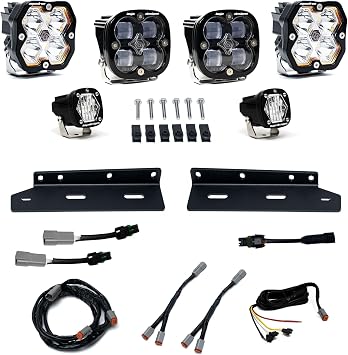 Baja Designs Squadron Sport 2.0 & S1 Fog Pocket Kit for Ford Raptor 21-25 Multi-Pattern; Clear