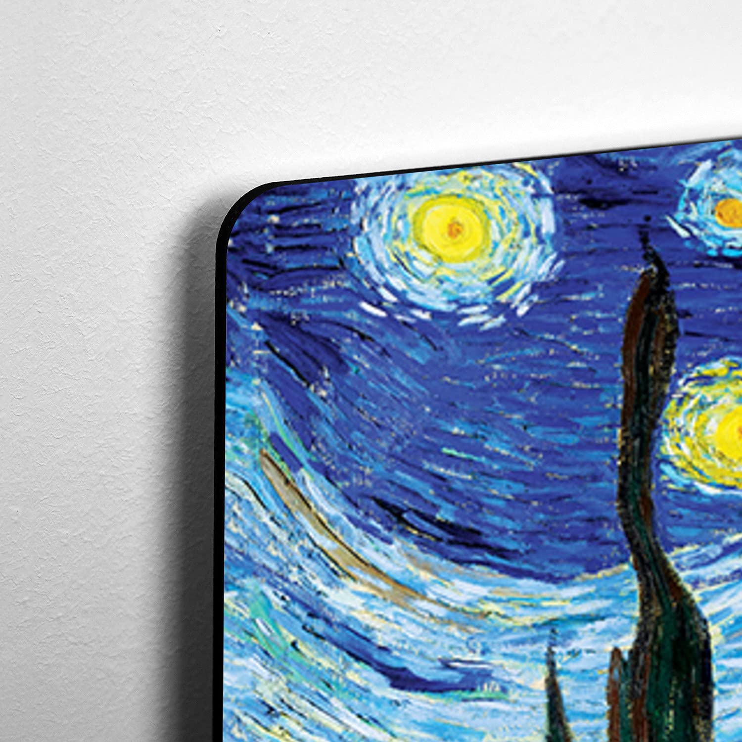 Giallobus - 5 Multi pannello Art Board - Vincent Van Gogh - Notte stellata - Legno Mdf - 140x100