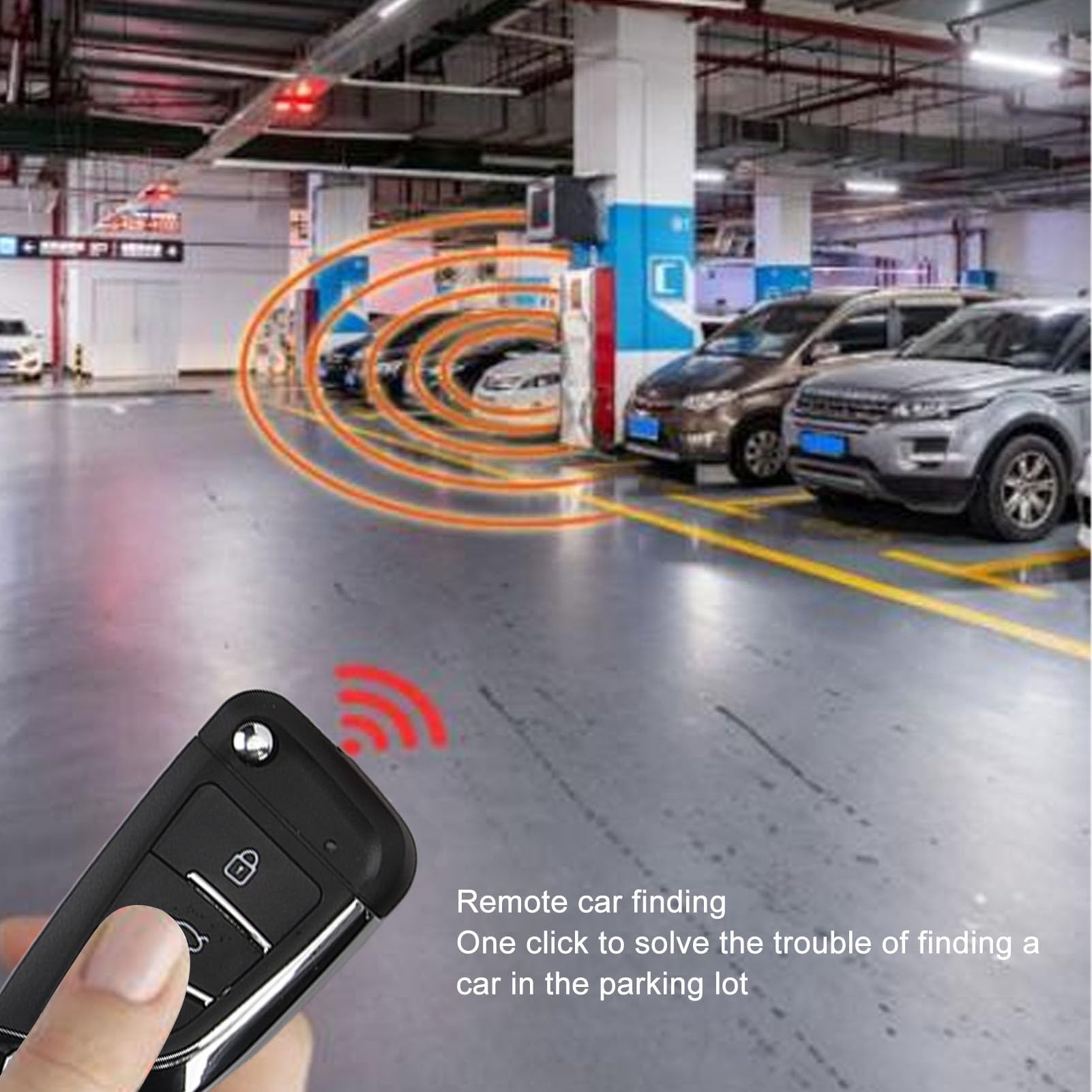 Keyless Entry Car Alarm System, Push Button Remote Start System Kit, Fuel Vehicle DC12V, for 12V Fuel Vehicles