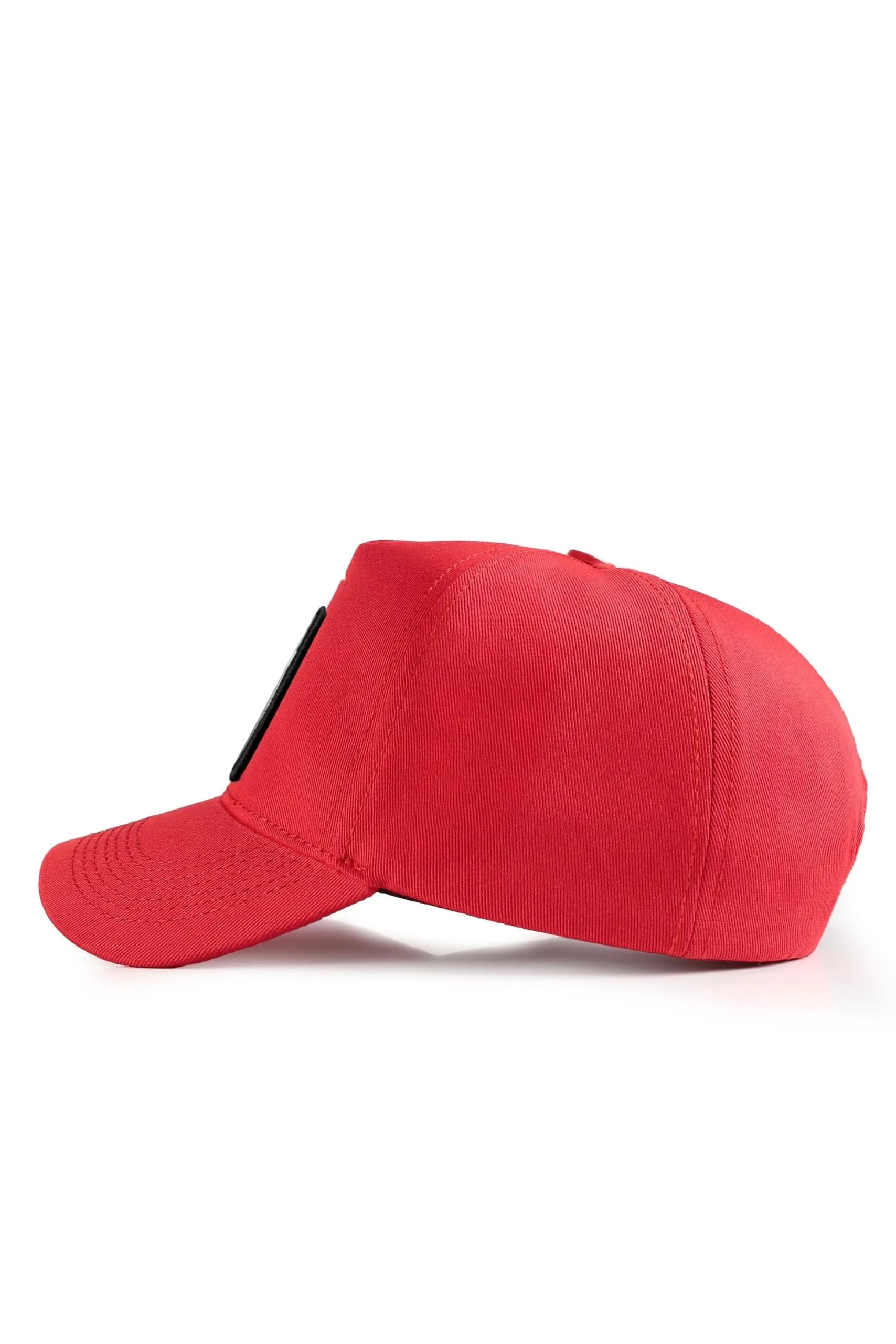 Gorra Roja Béisbol - Gorra con Parche Intercambiable, Unisex, Talla Única
