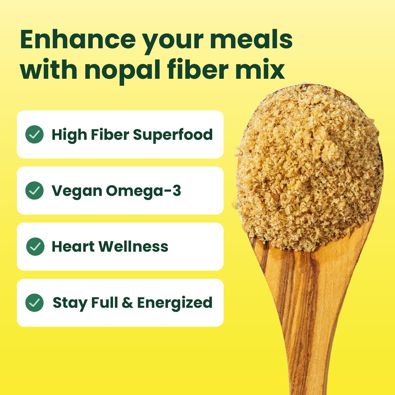 Snapklik.com : Nopal Flax Seed, 8 Oz - Fiber Supplement, Omega-3 ...