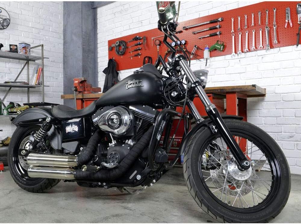 Thermal Insulation Heat Band For Silencer Pipe Motorcycle, Black