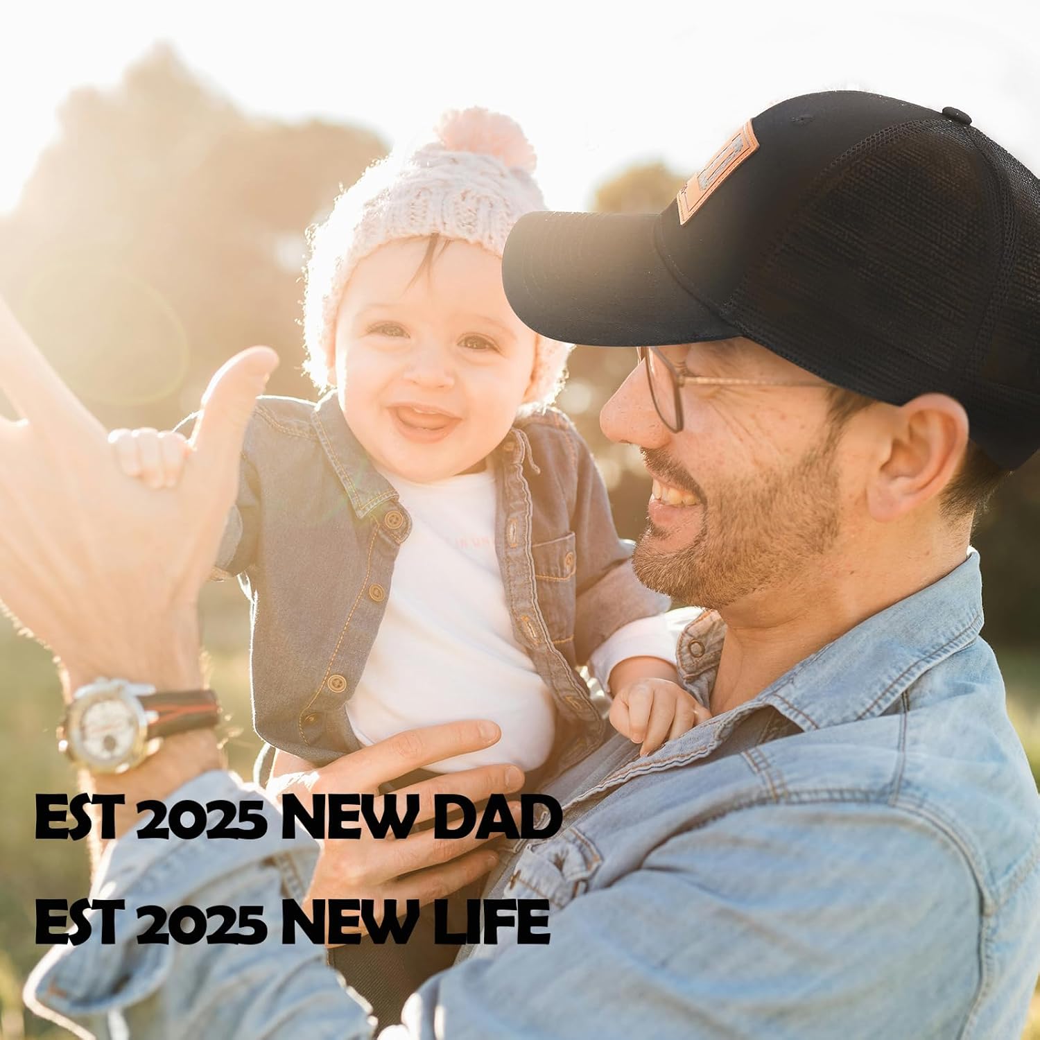 Father's Day Birthday Gifts Dad Hats for Men,Adjustable Worlds Best Dad Hat Gifts for Dad Husband Papa from Daughter Son - Image 5