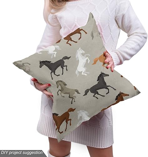 Vista 237 de Ambesonne Tela beige de The Yard, ilustración contemporánea de animales marinos en estilo retro, arte de caballito de mar de cangrejo de pulpo, tela