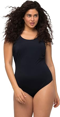 Ulla Popken Womenswear Plus Size Curvy Soft Lined One Piece Swimsuit 818434