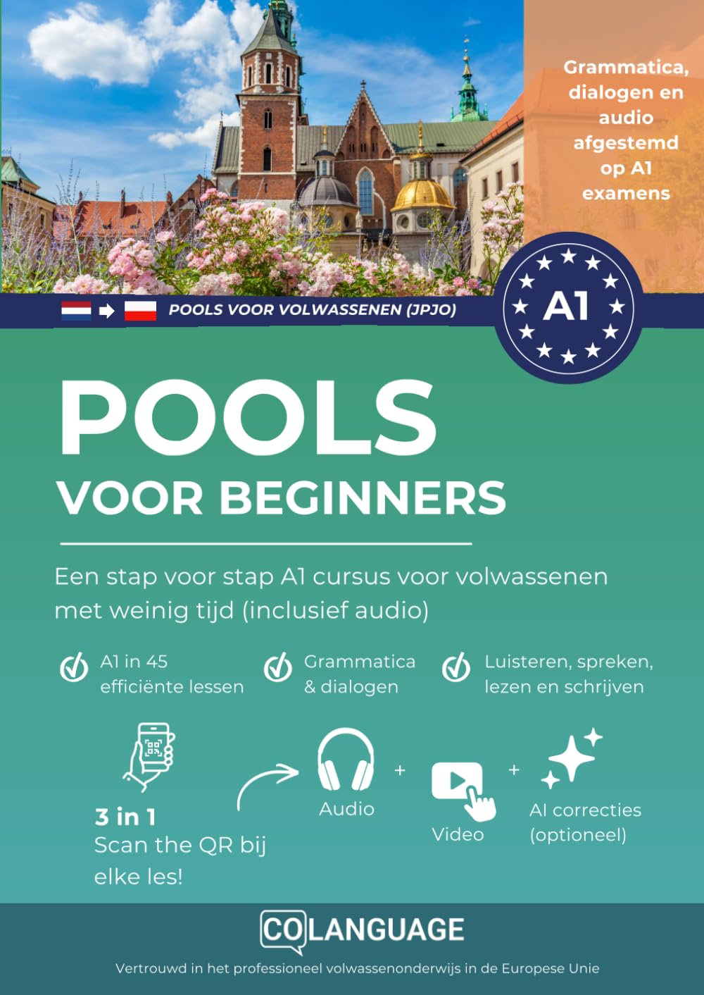 Pools voor beginners - Een stap voor stap A1 cursus voor volwassenen met weinig tijd (inclusief audio): Snel Pools leren met heldere dialogen, ... uitleg.: 1 (Pools leren voor volwassenen)